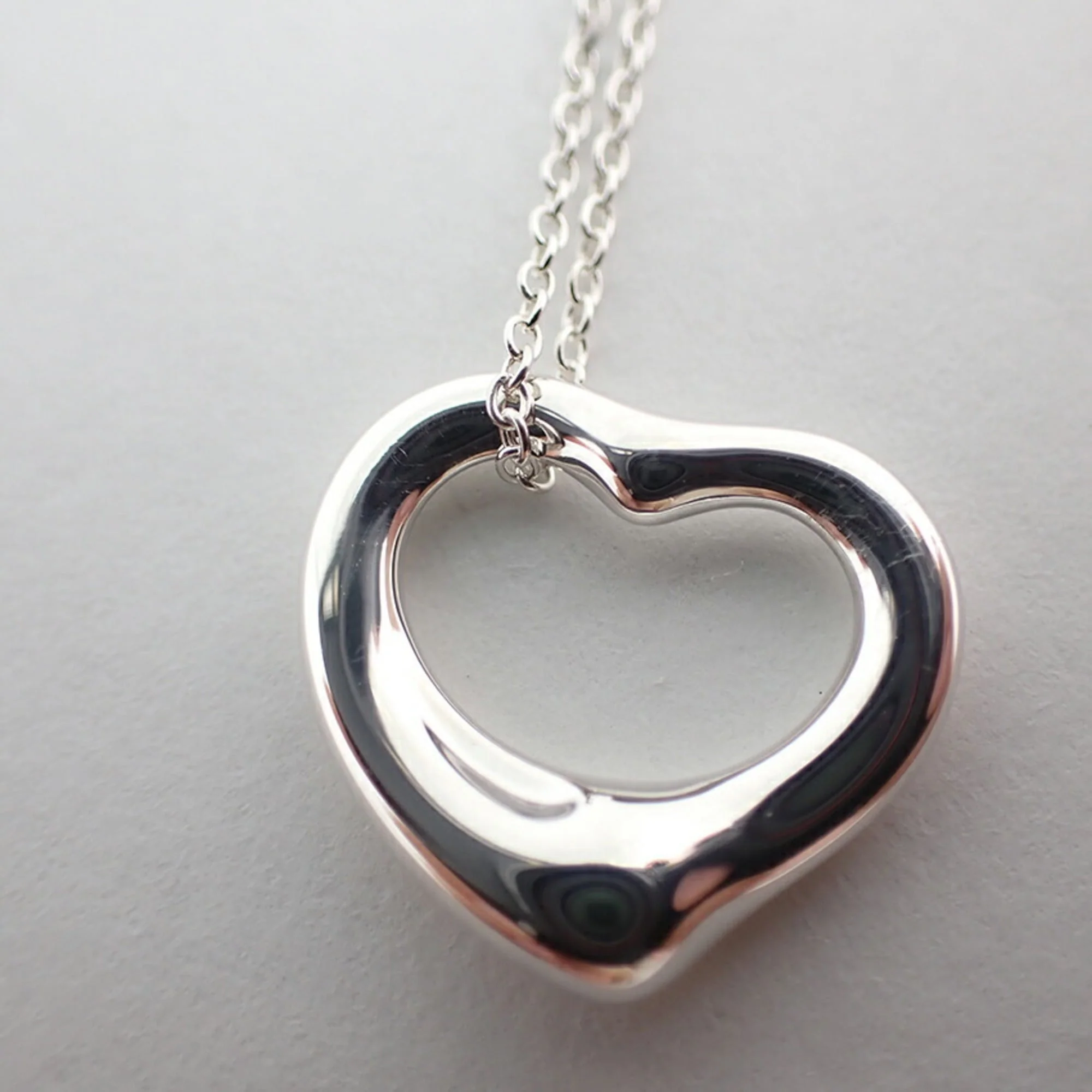 Heart Pendant Necklace Sterling Silver - Image 6