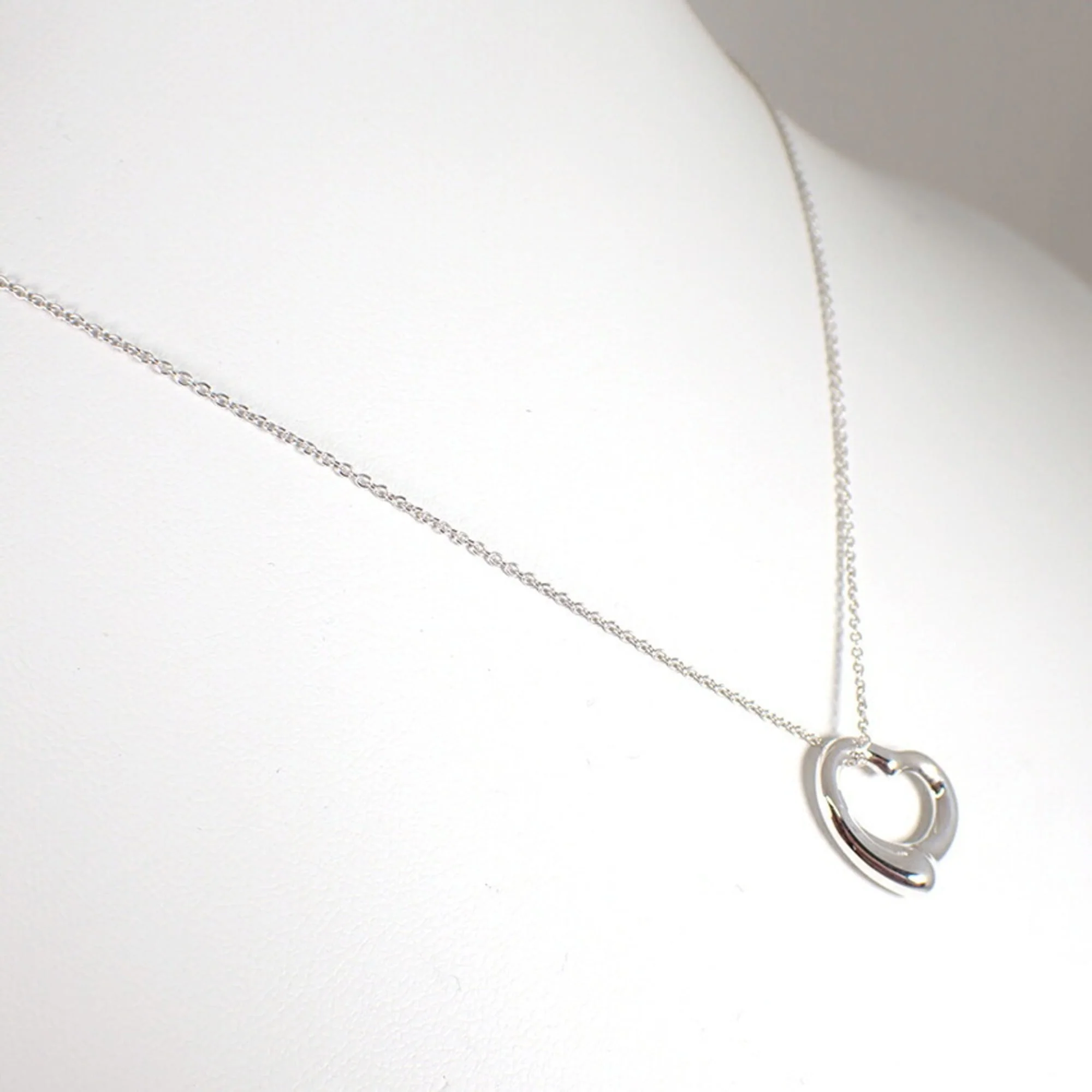 Heart Pendant Necklace Sterling Silver - Image 4