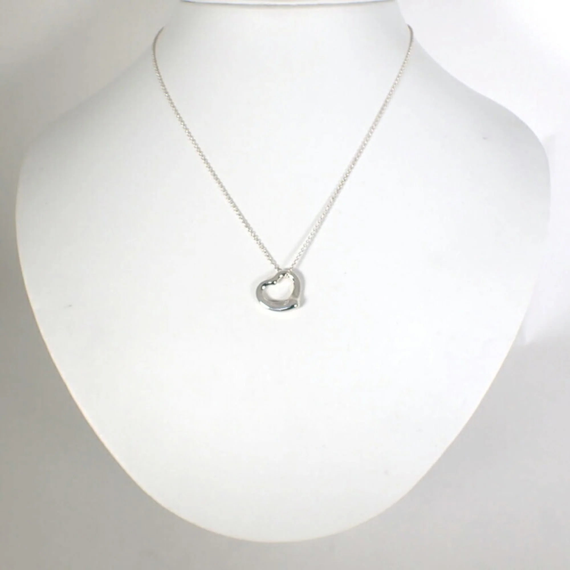 Heart Pendant Necklace Sterling Silver - Image 3