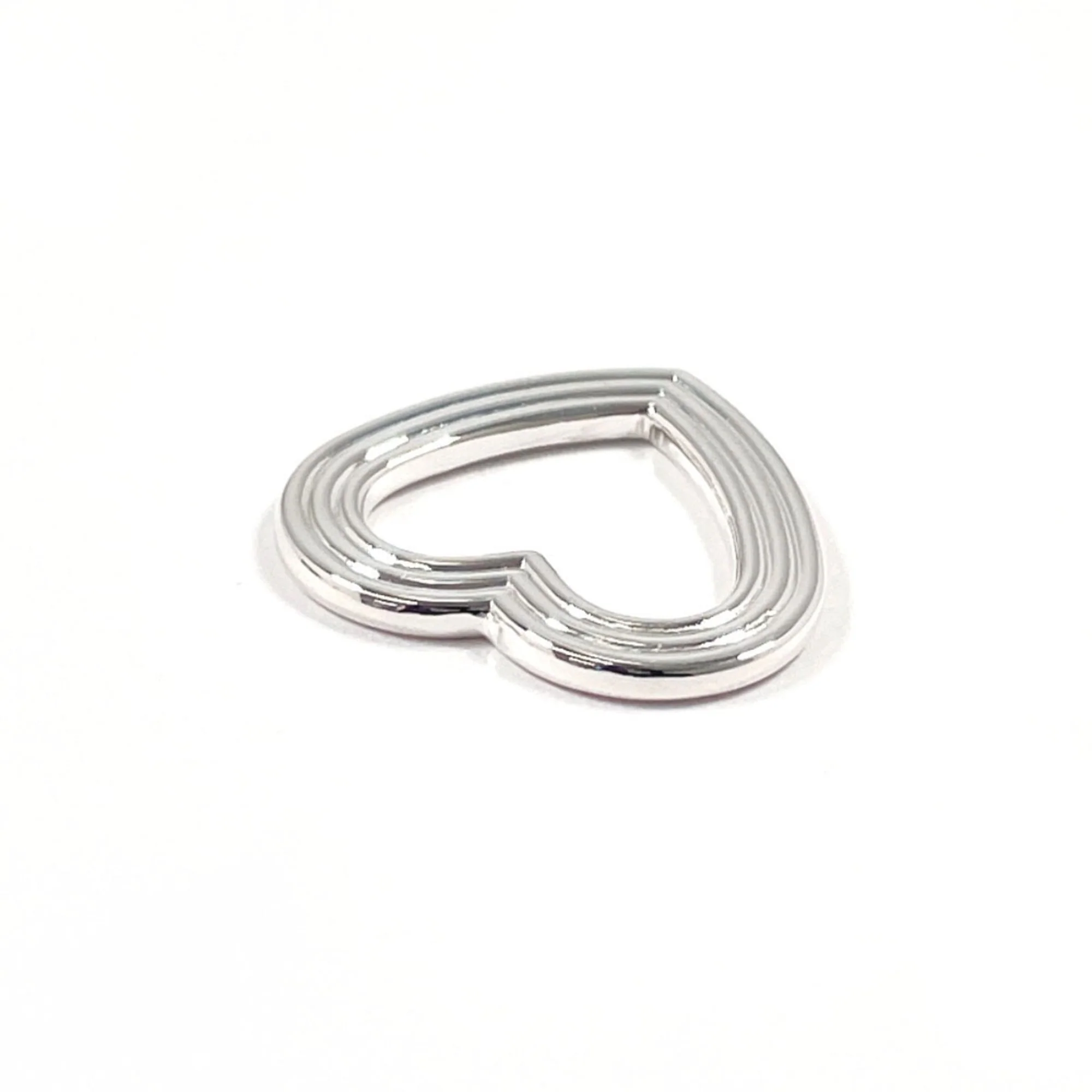 Heart Pendant Necklace Sterling Silver - Image 3
