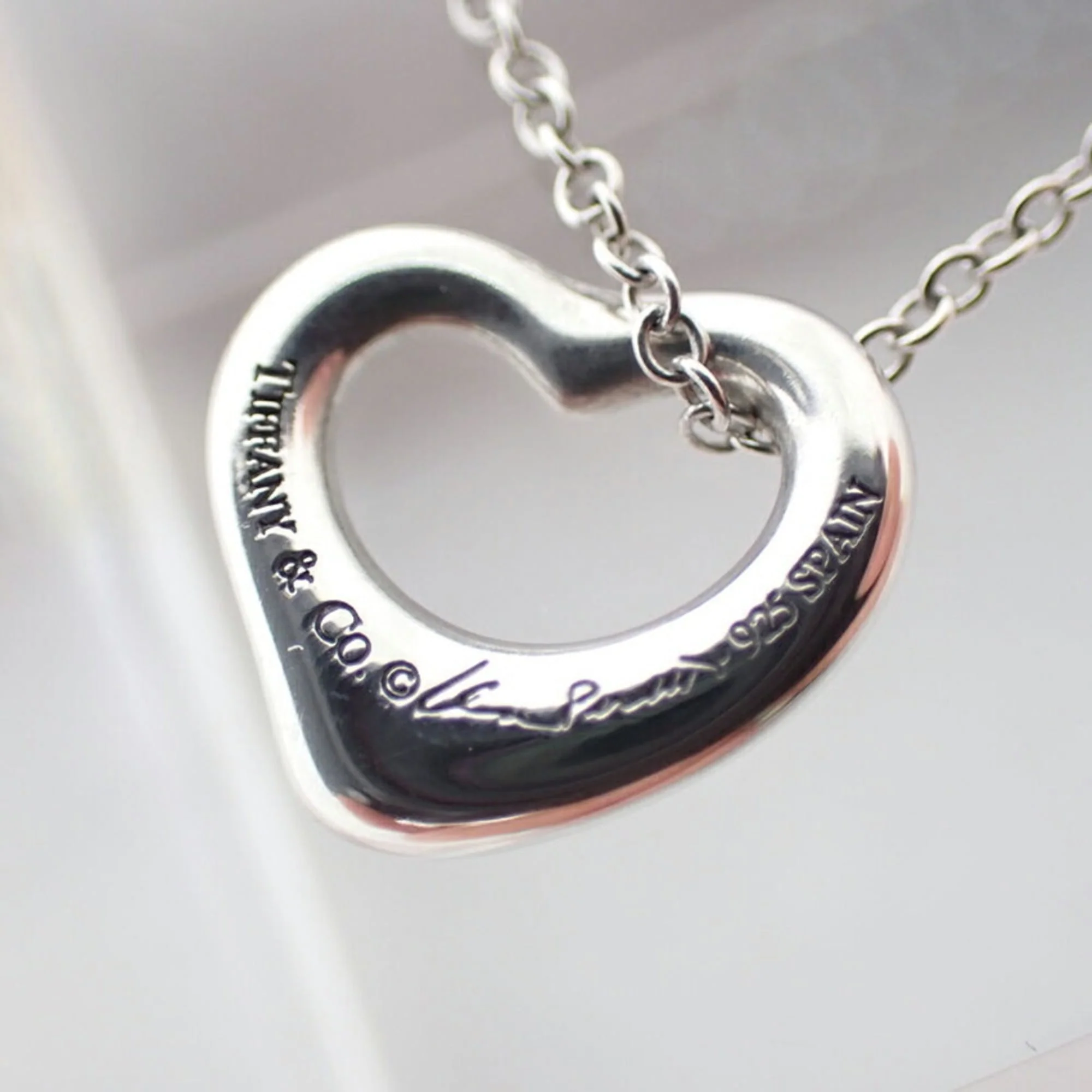 Heart Pendant Necklace Sterling Silver - Image 7