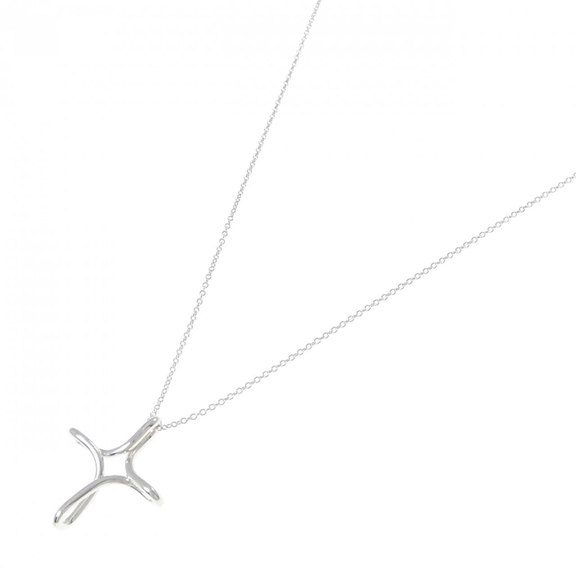Infinity Cross Pendant Necklace Sterling Silver - Image 2
