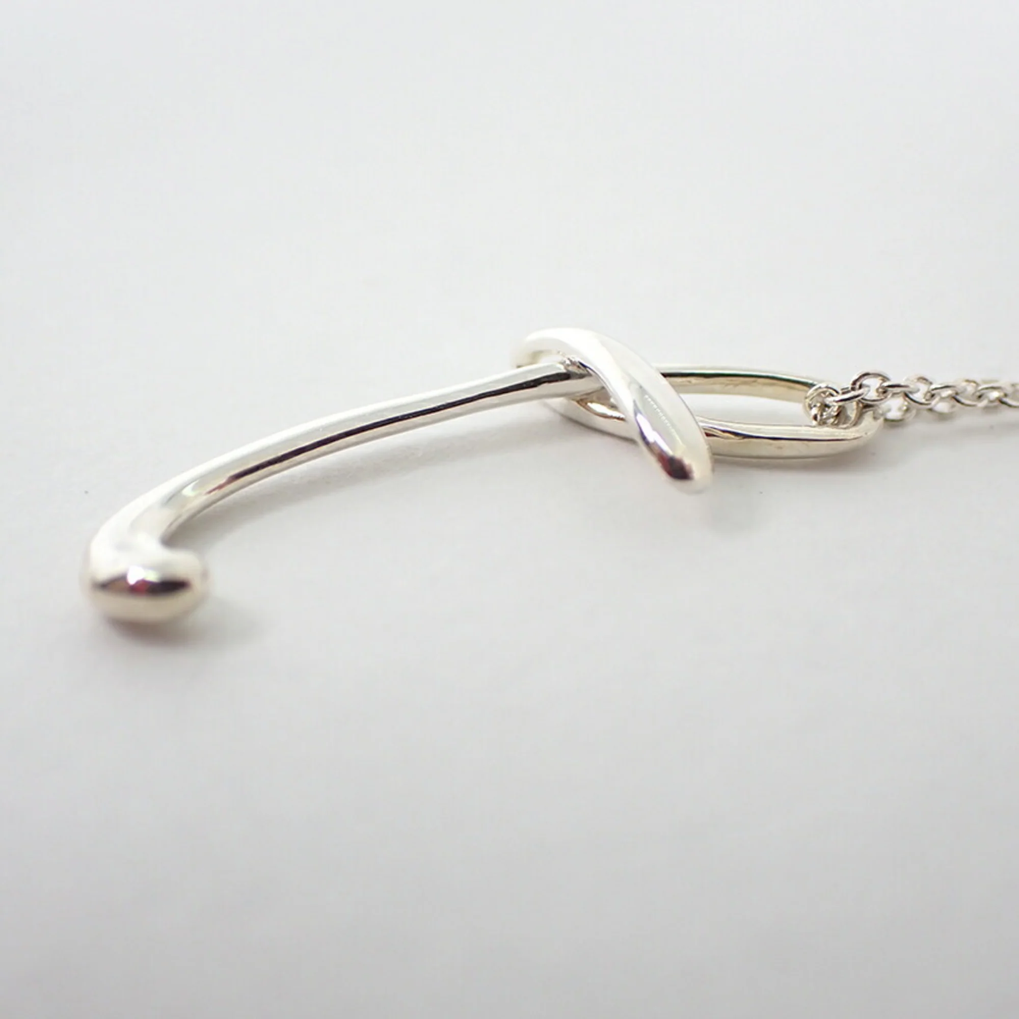 Initial T Pendant Necklace Sterling Silver - Image 7