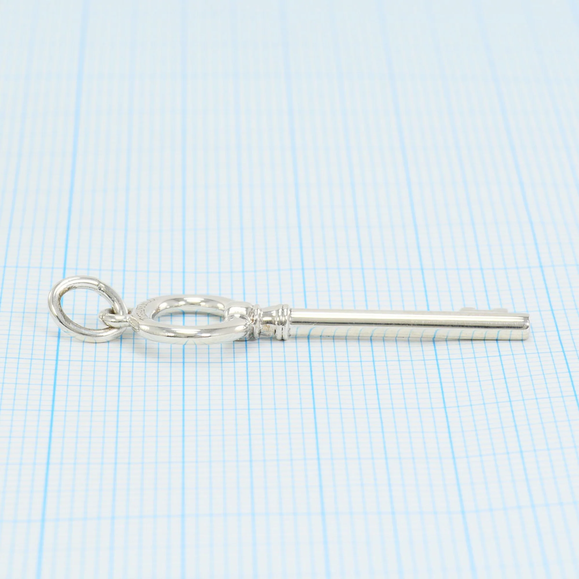 Key Brooch Sterling Silver - Image 5