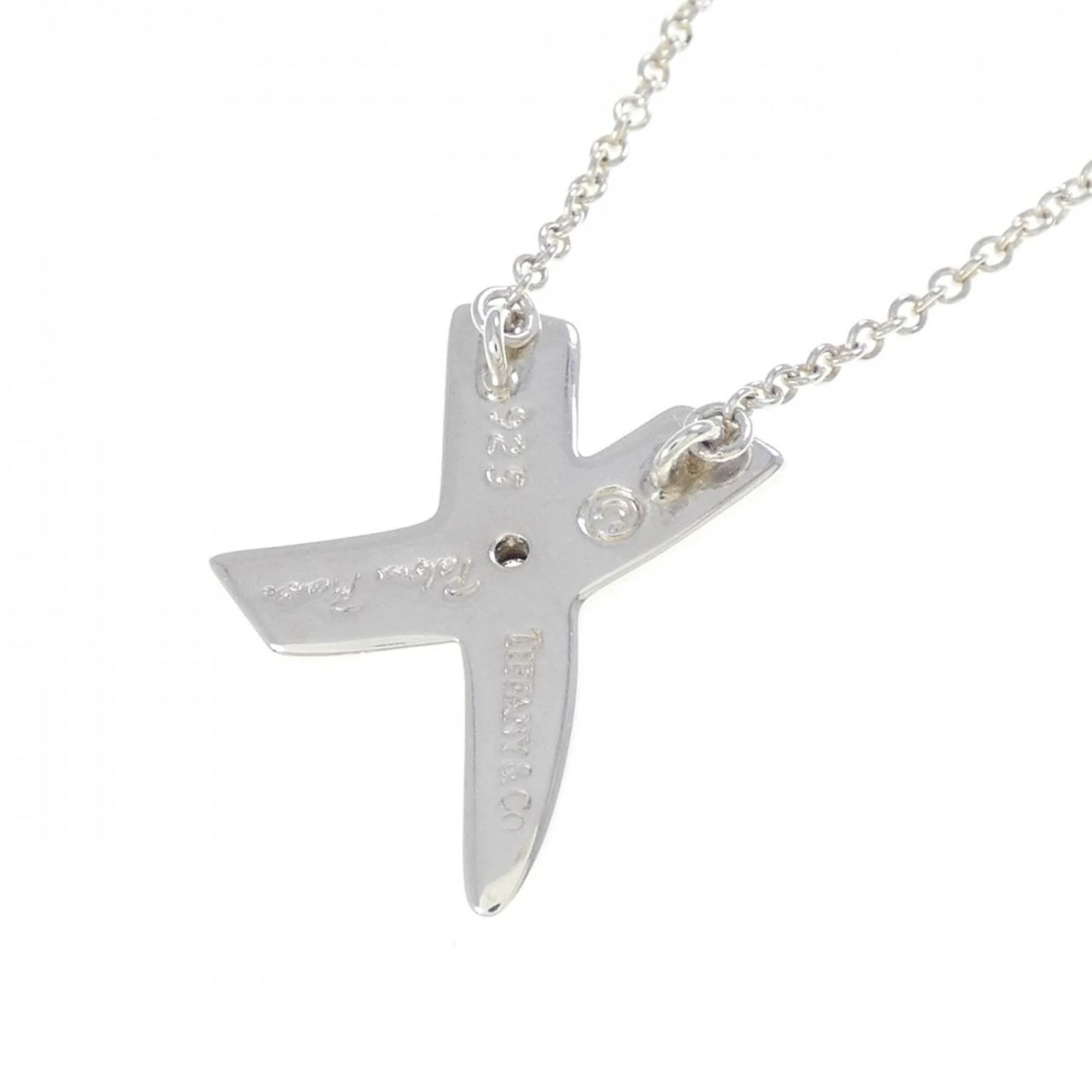 Kiss Pendant Necklace Sterling Silver with Diamond - Image 4