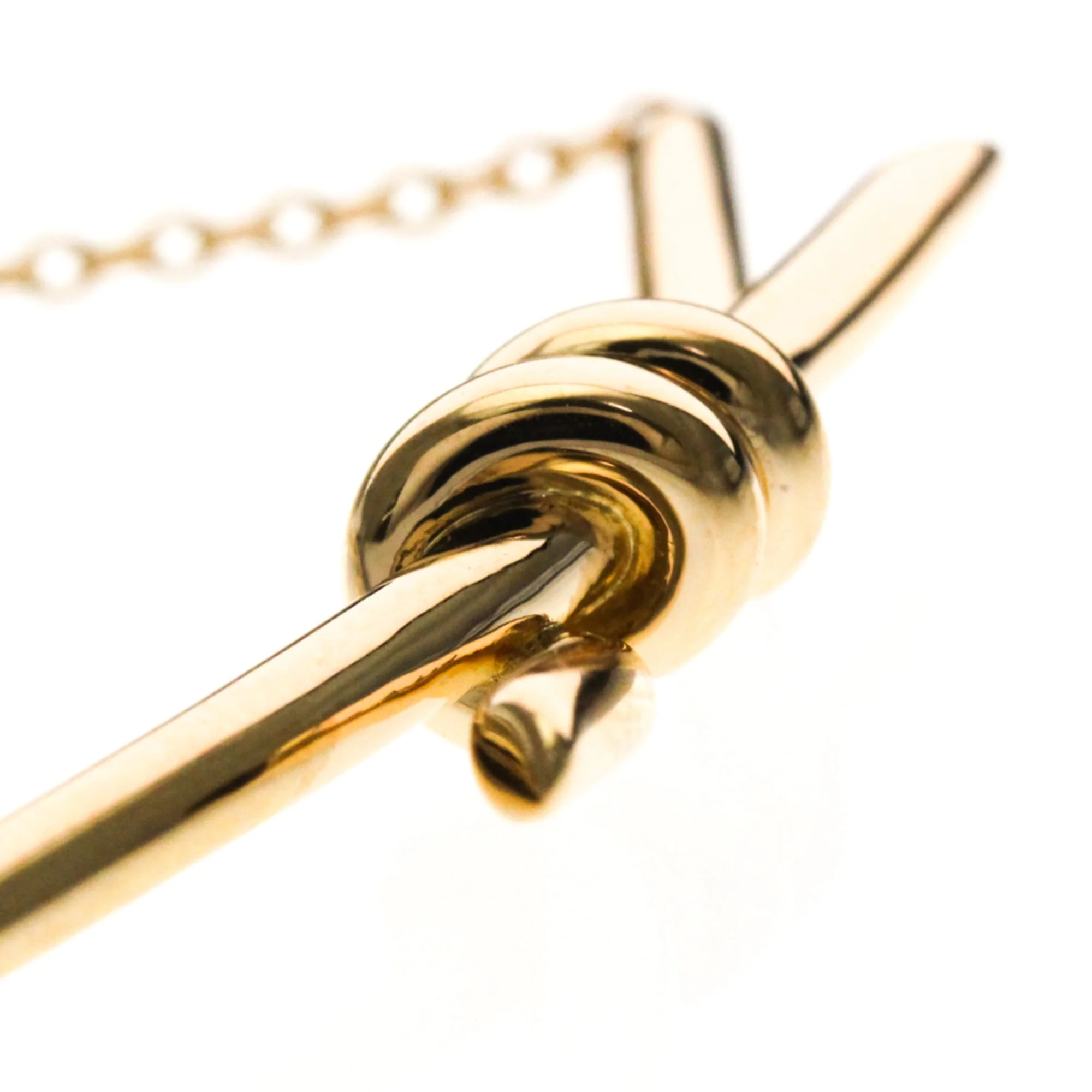 Knot Pendant Necklace 18K Rose Gold - Image 7
