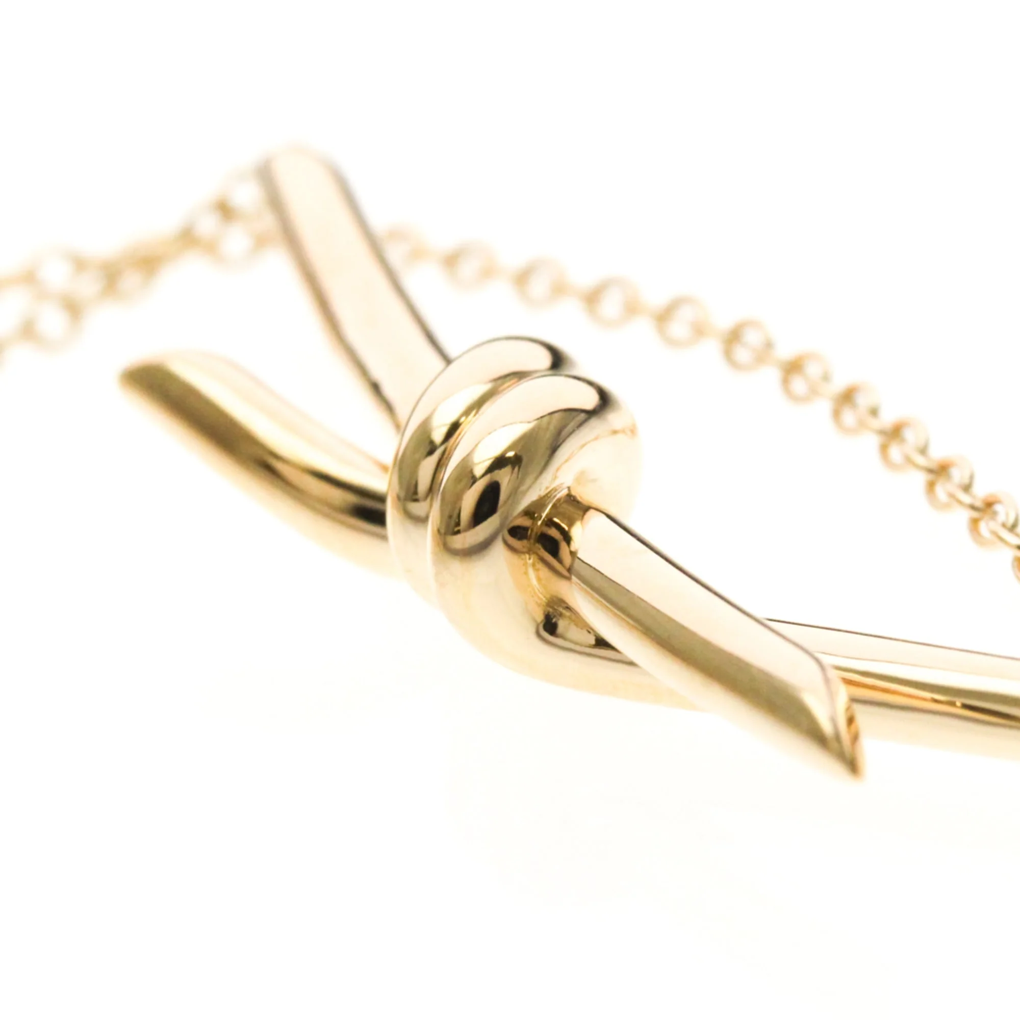 Knot Pendant Necklace 18K Rose Gold - Image 8