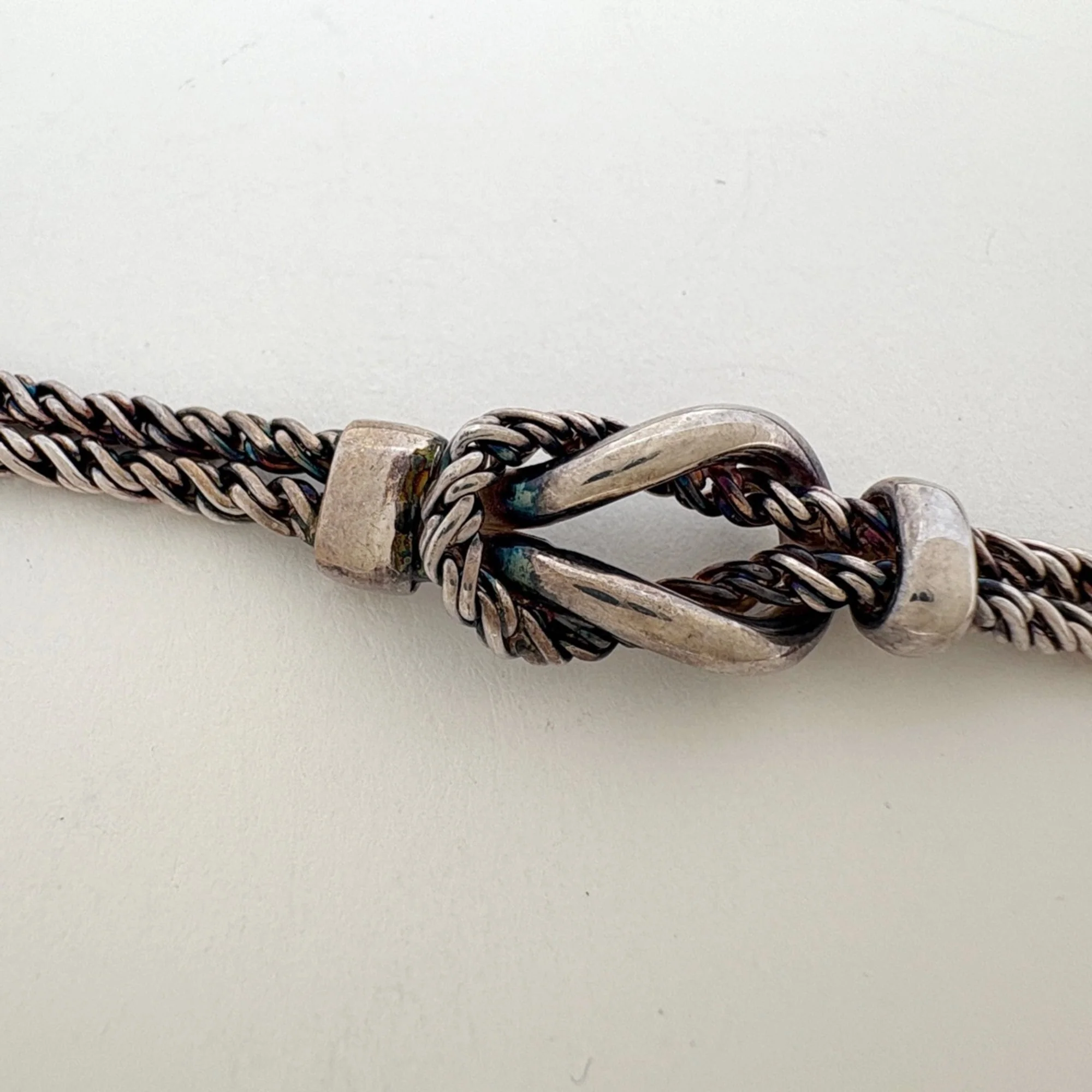 Knot Pendant Necklace Sterling Silver - Image 4