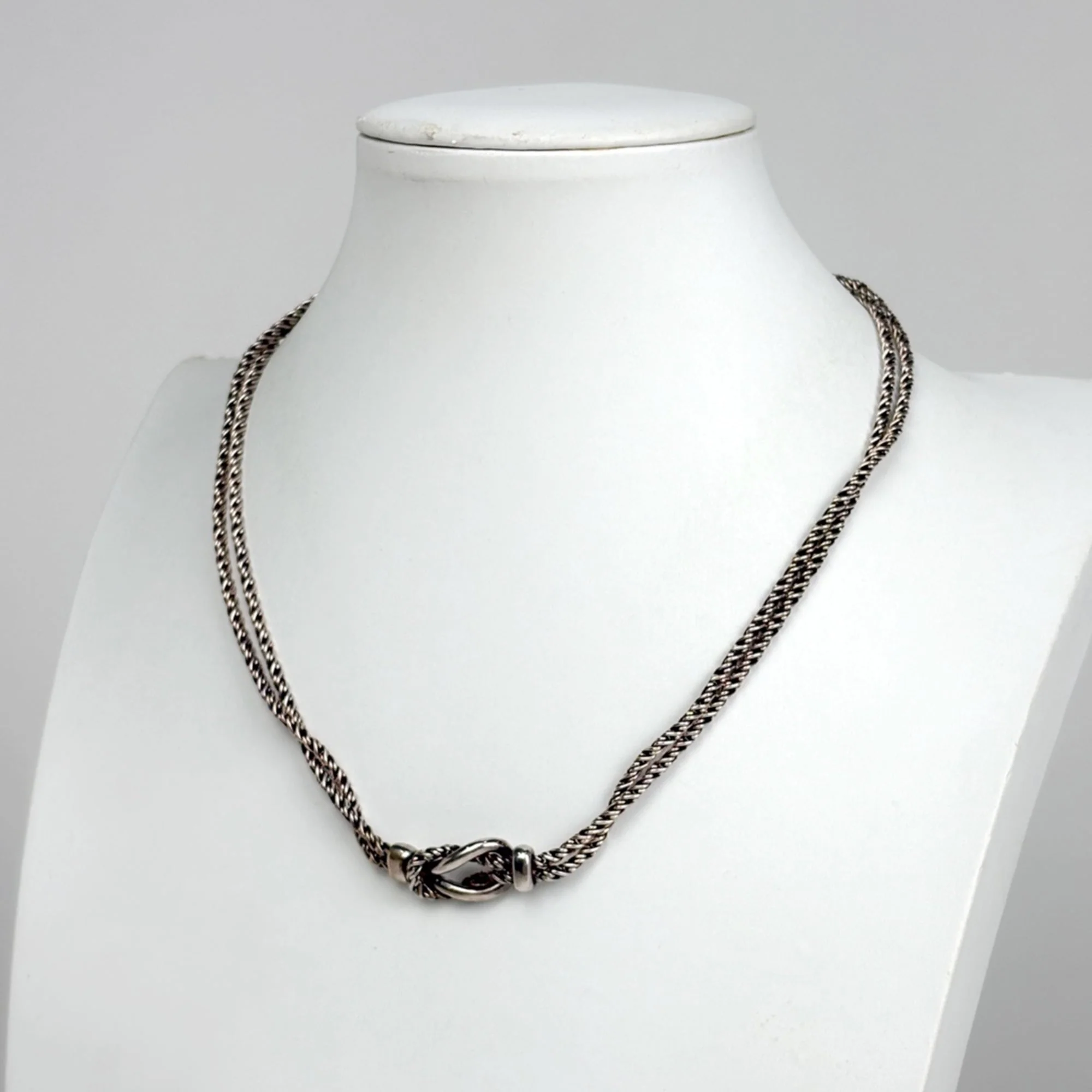 Knot Pendant Necklace Sterling Silver - Image 5