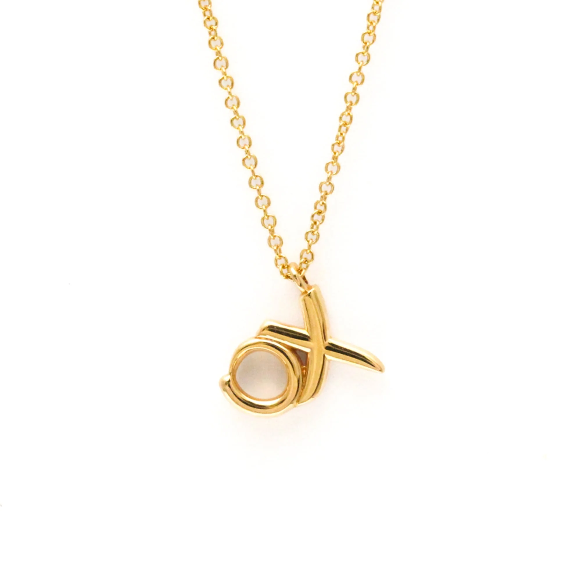 Love & Kisses Pendant Necklace 18K Rose Gold with Diamond - Image 2