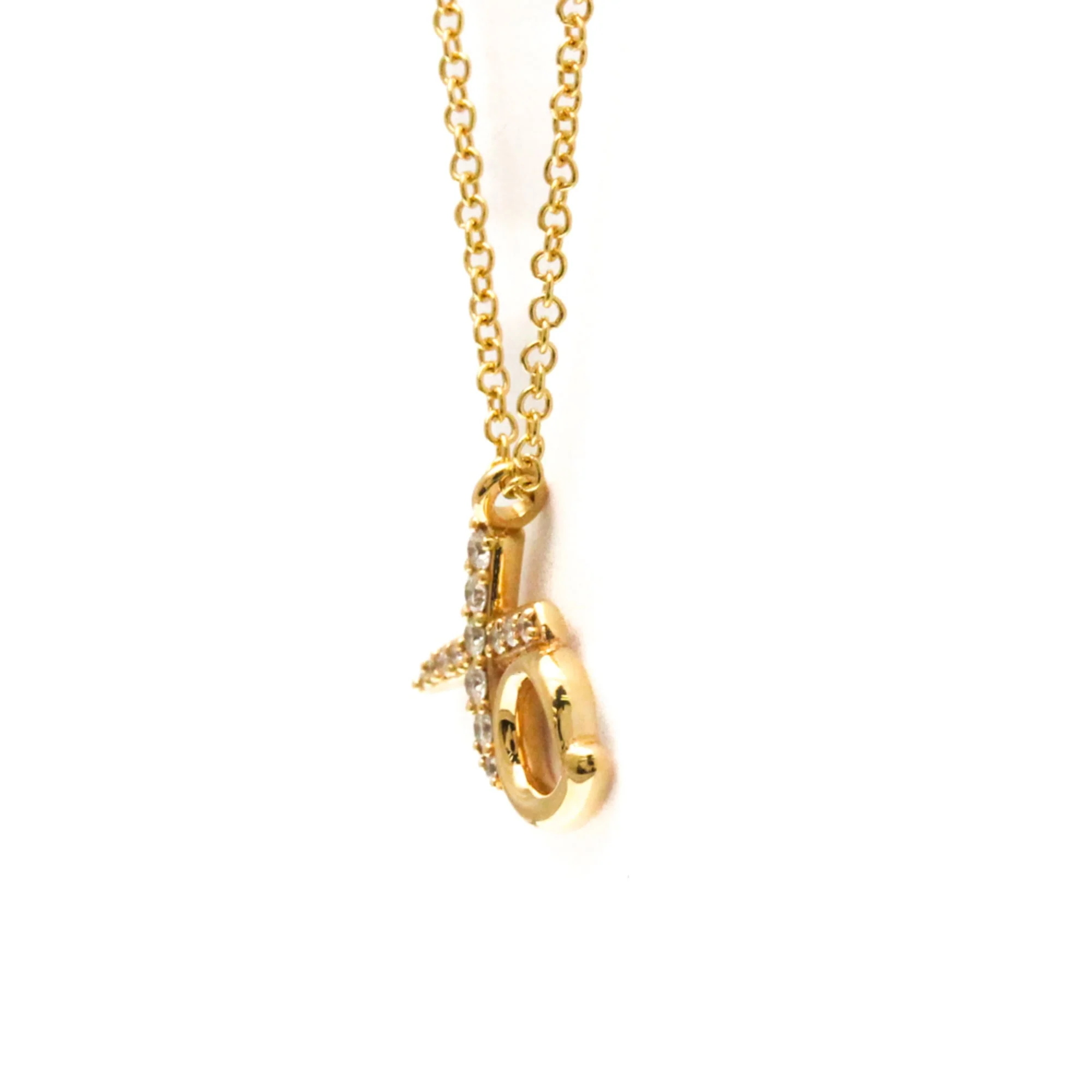 Love & Kisses Pendant Necklace 18K Rose Gold with Diamond - Image 3