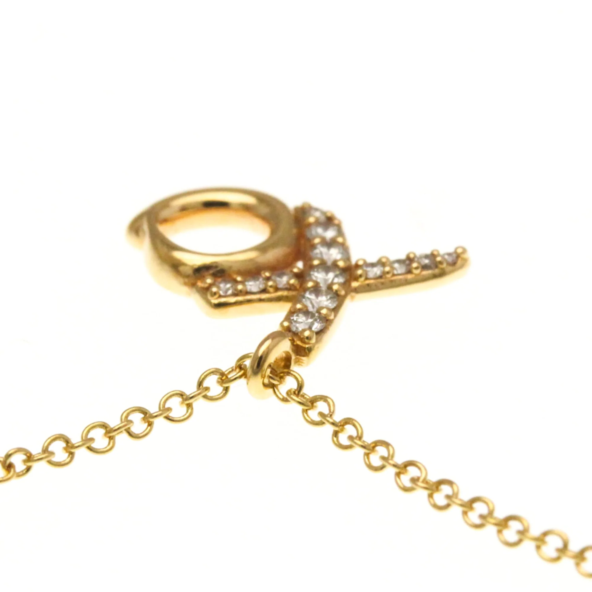 Love & Kisses Pendant Necklace 18K Rose Gold with Diamond - Image 5