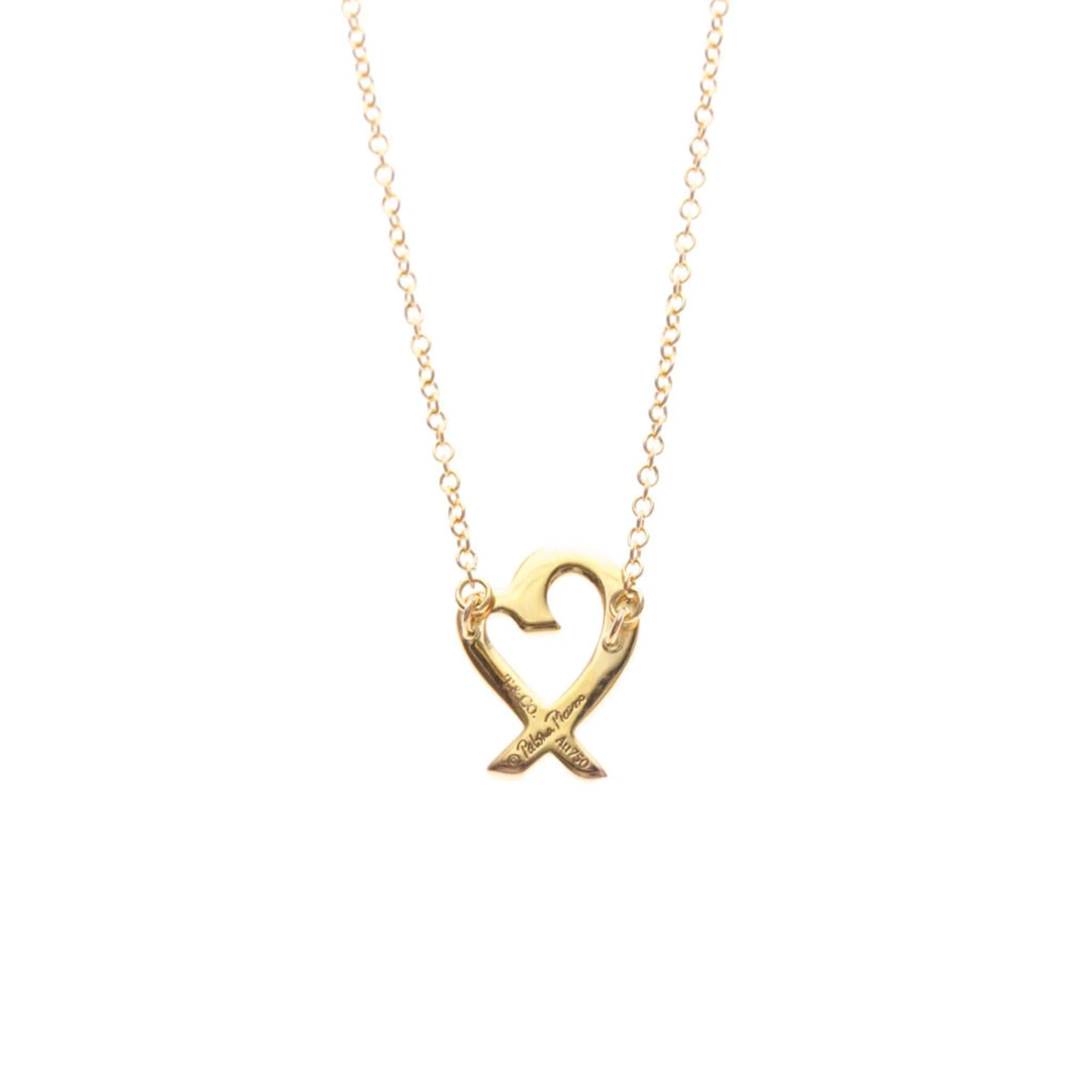 Loving Heart Pendant Necklace 18K Rose Gold - Image 2