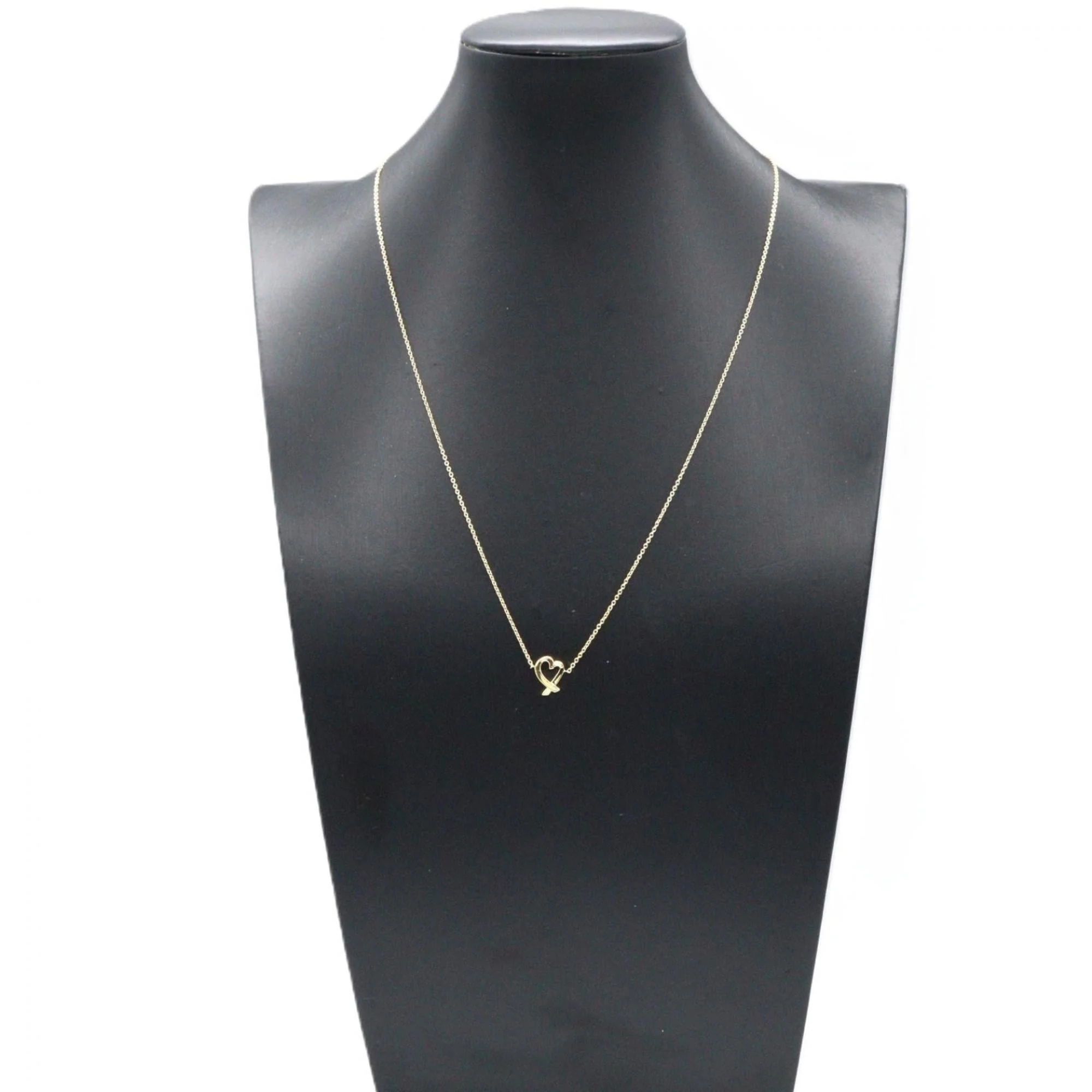 Loving Heart Pendant Necklace 18K Yellow Gold - Image 5