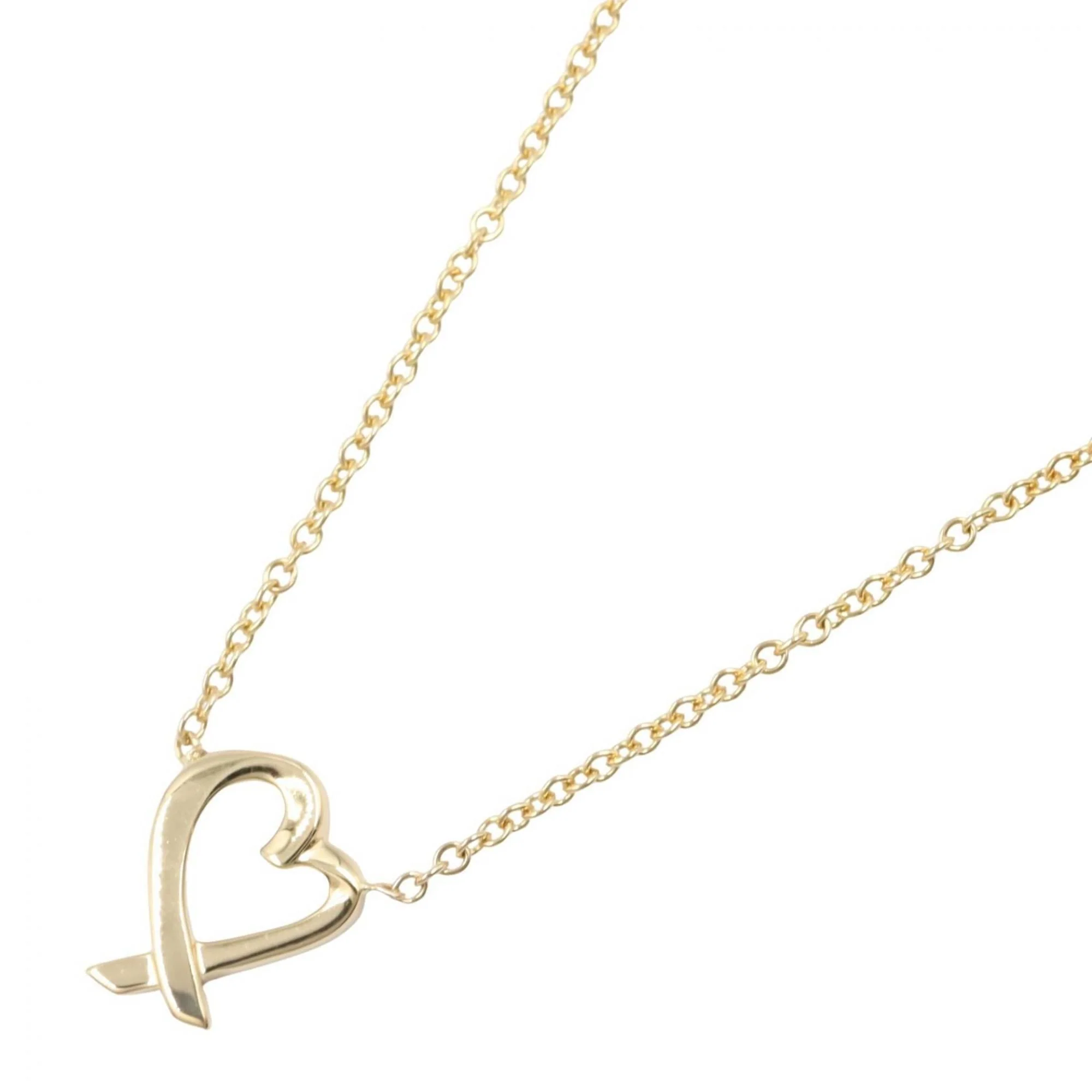 Loving Heart Pendant Necklace 18K Yellow Gold