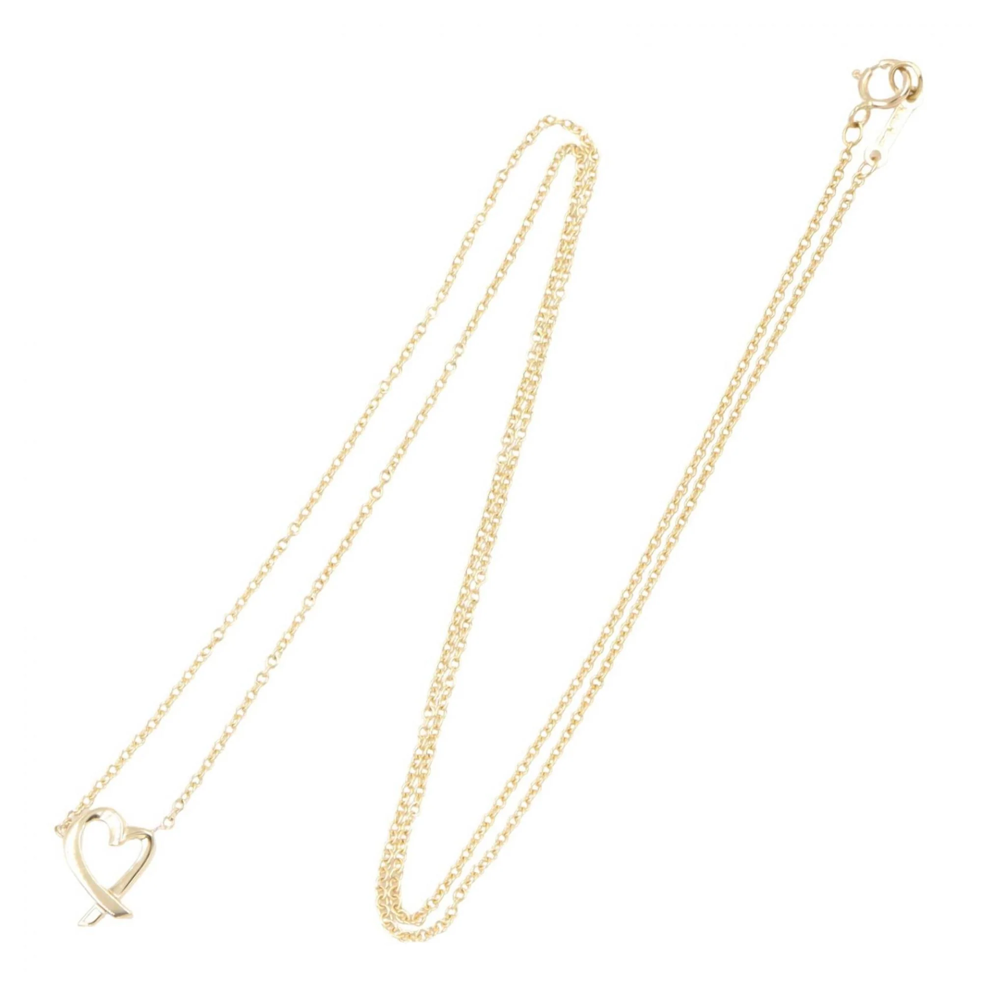 Loving Heart Pendant Necklace 18K Yellow Gold - Image 2