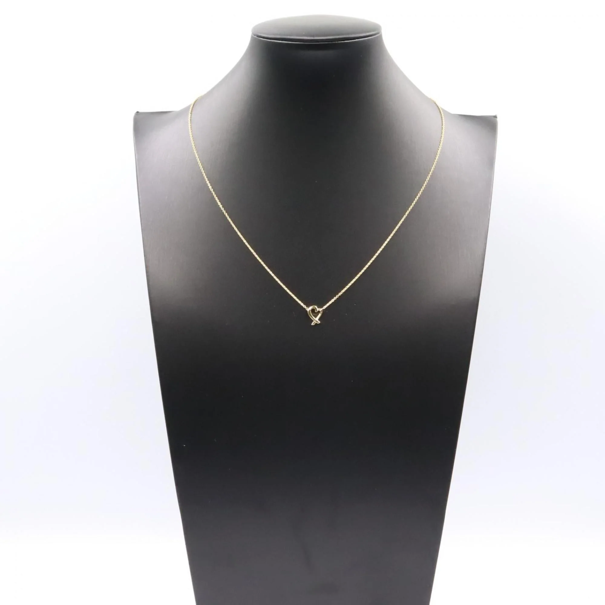 Loving Heart Pendant Necklace 18K Yellow Gold - Image 6