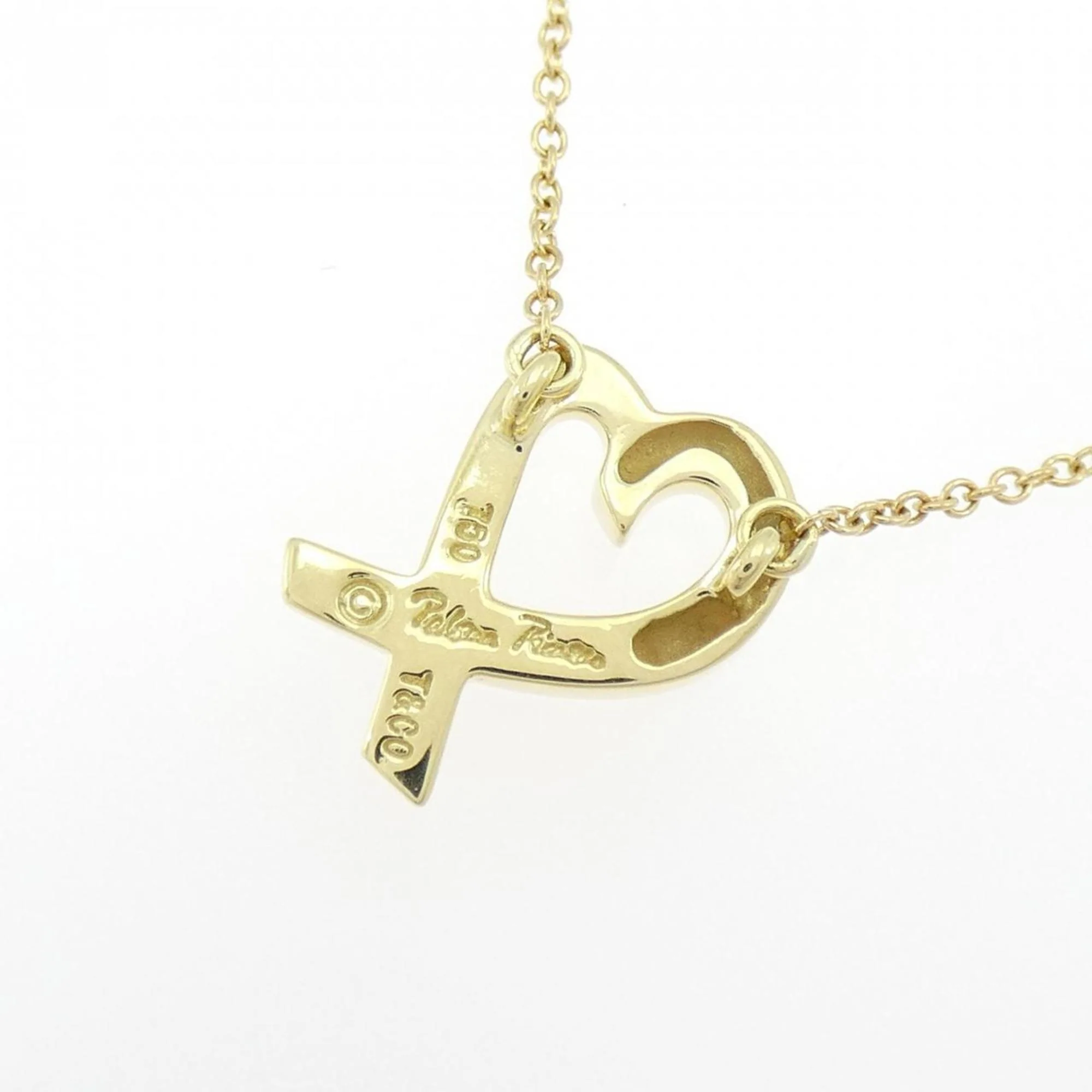 Loving Heart Pendant Necklace 18K Yellow Gold - Image 4