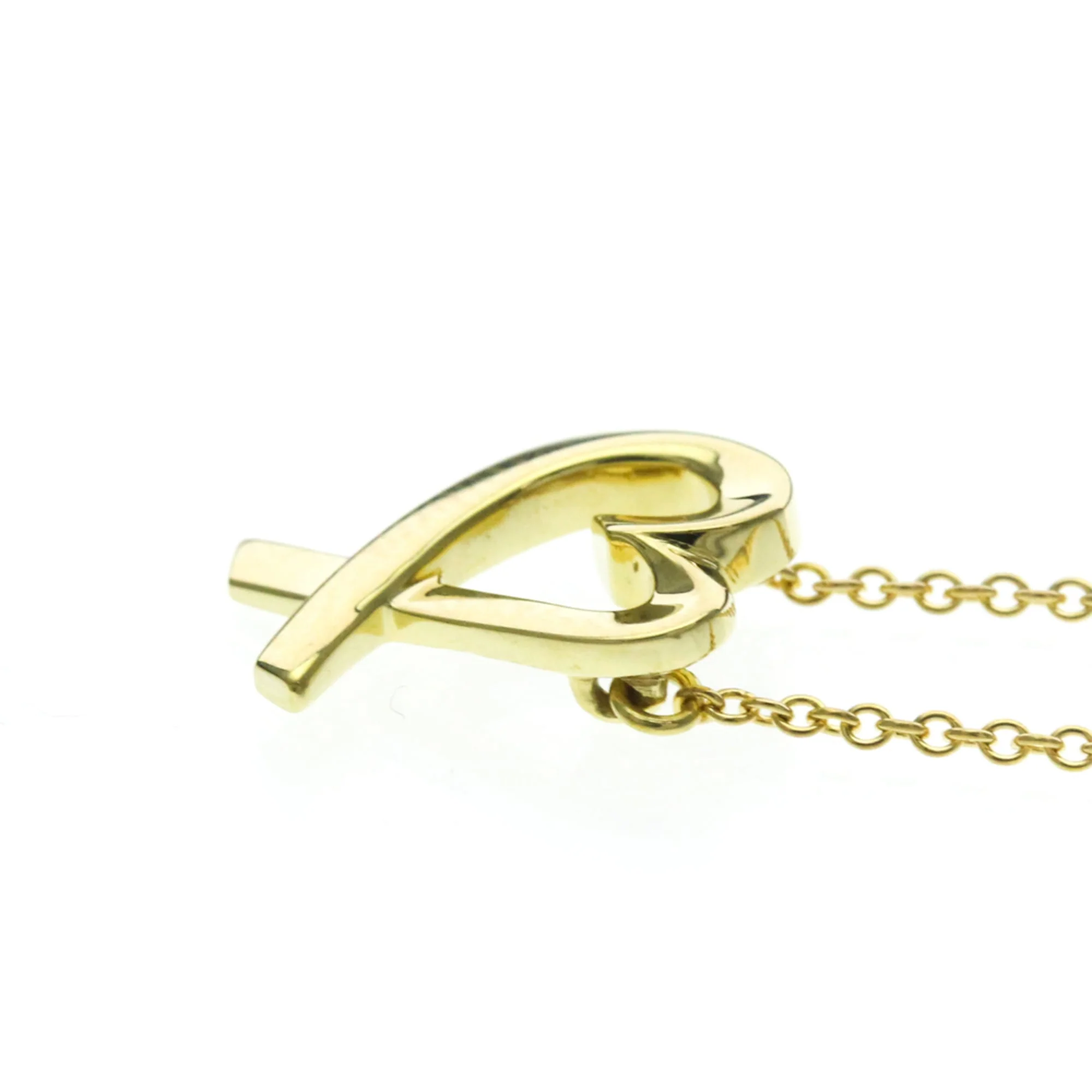 Loving Heart Pendant Necklace 18K Yellow Gold - Image 3