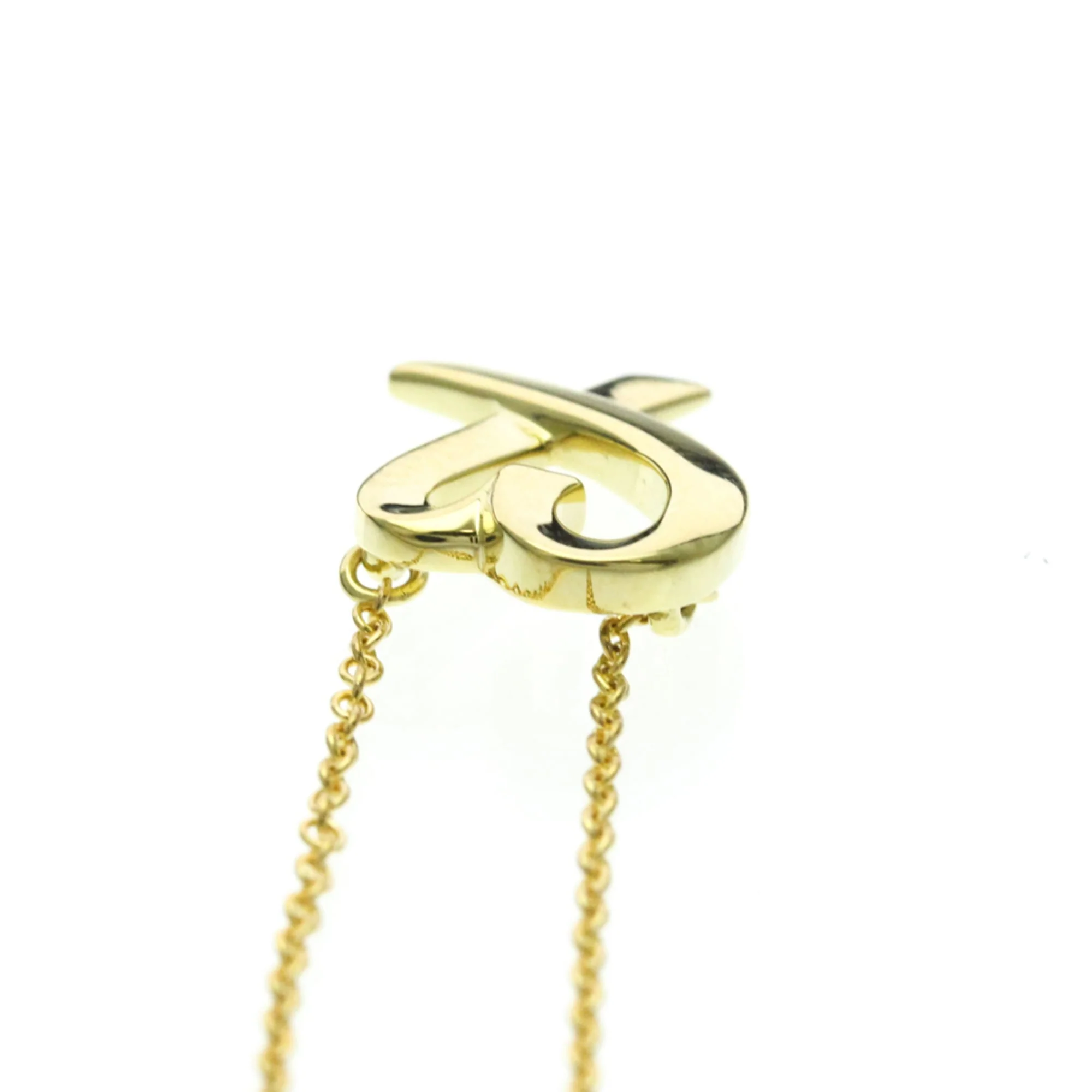 Loving Heart Pendant Necklace 18K Yellow Gold - Image 6
