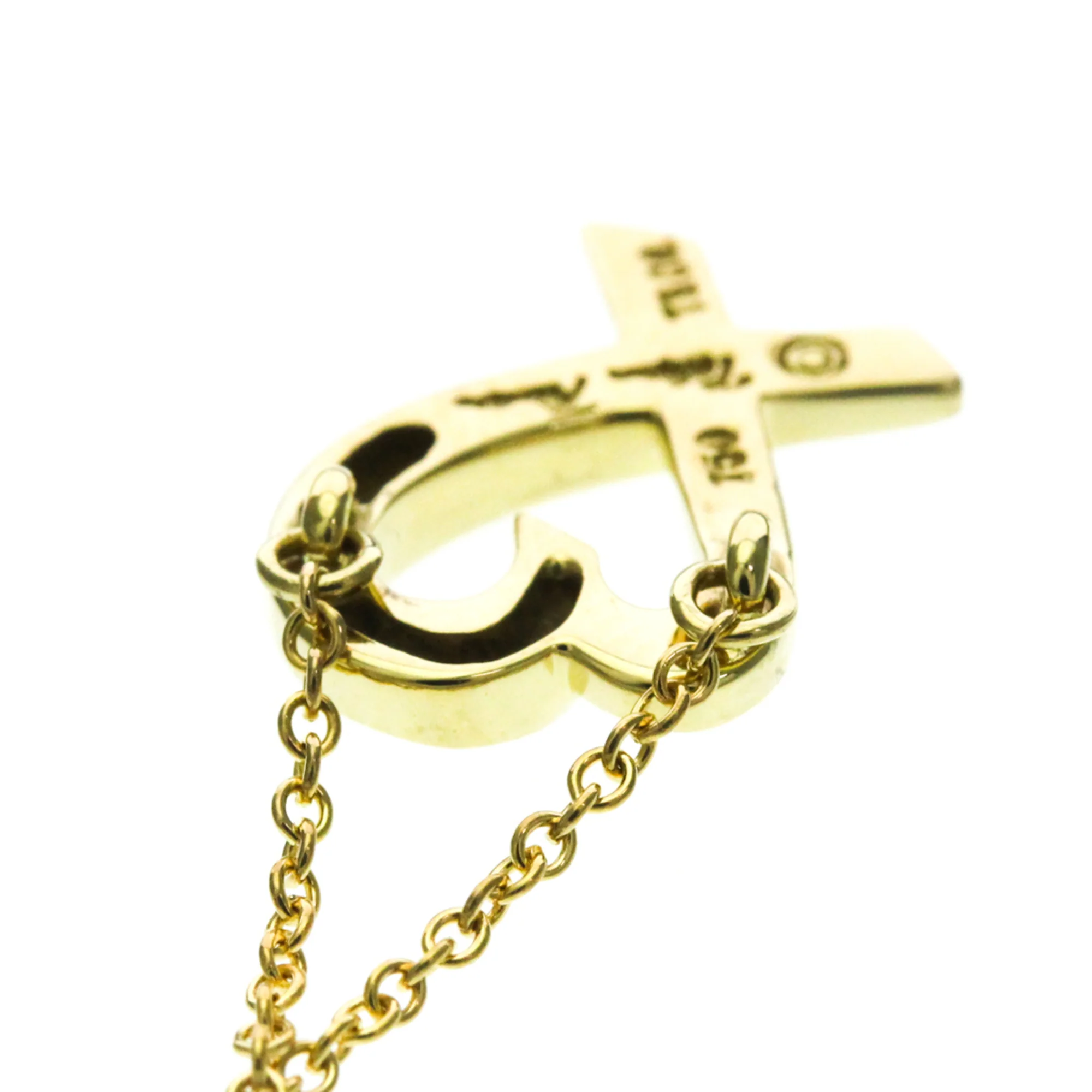 Loving Heart Pendant Necklace 18K Yellow Gold - Image 8