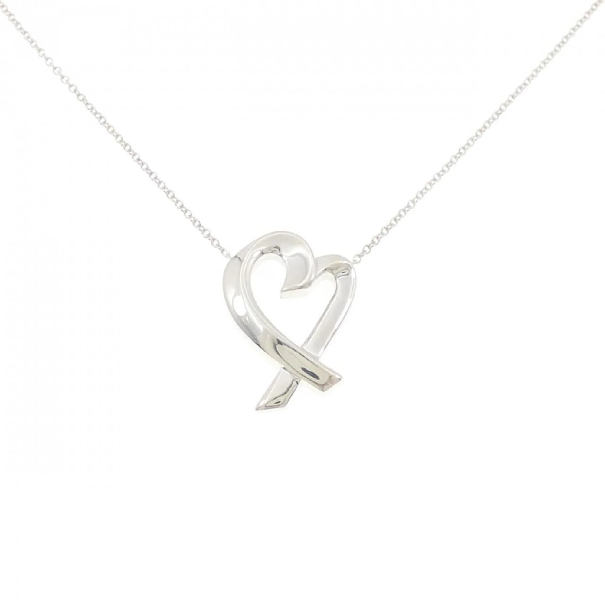 Loving Heart Pendant Necklace Sterling Silver