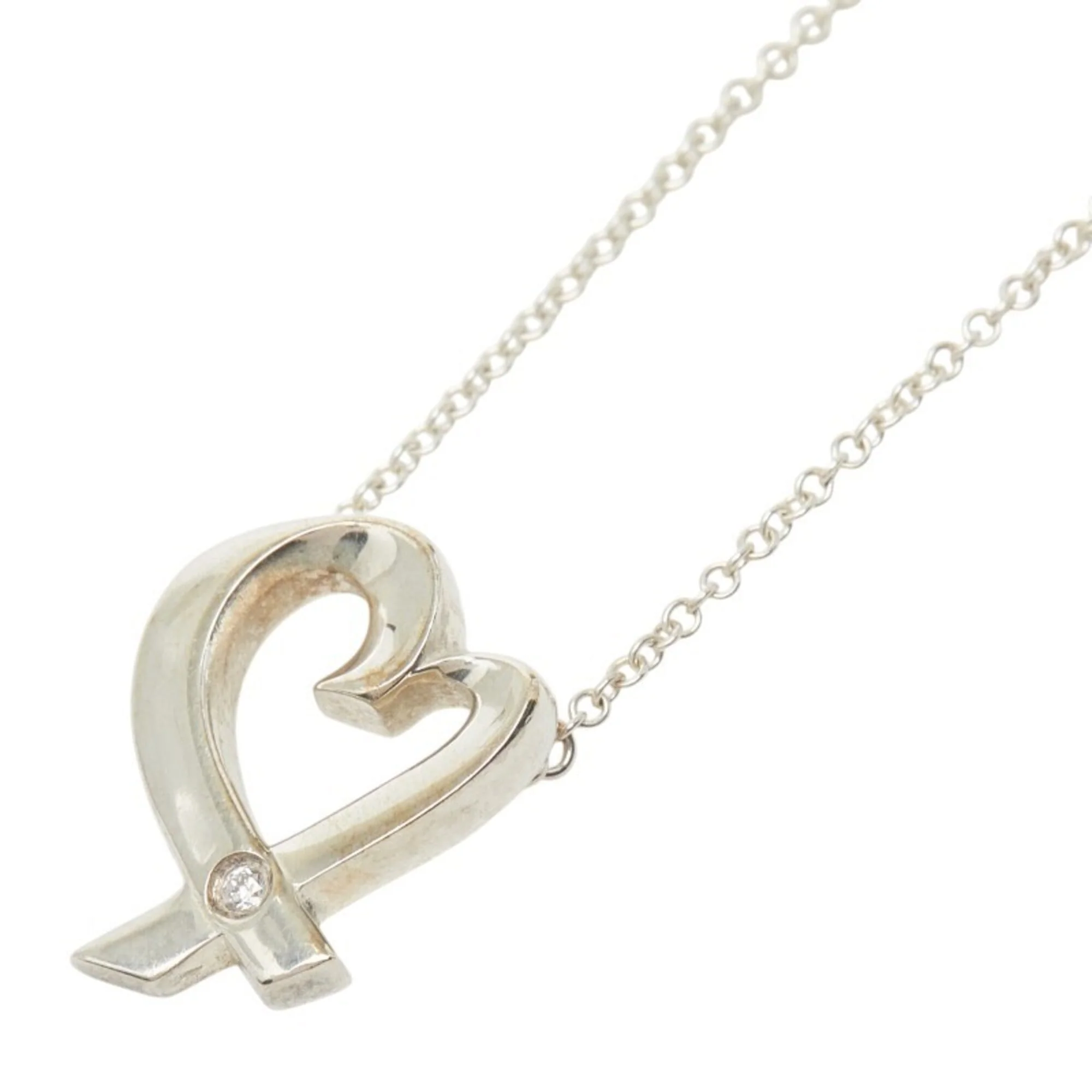 Loving Heart Pendant Necklace Sterling Silver