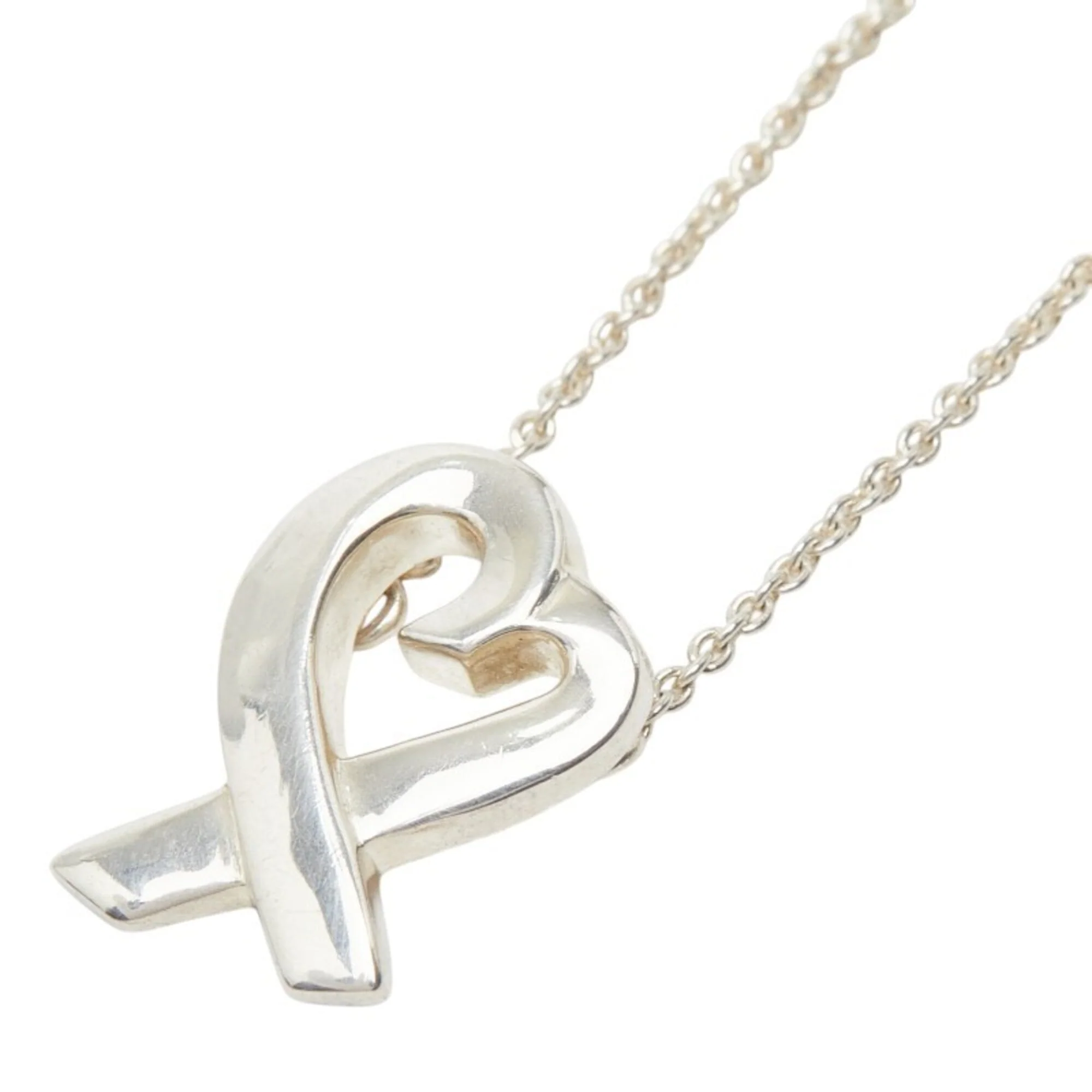 Loving Heart Pendant Necklace Sterling Silver