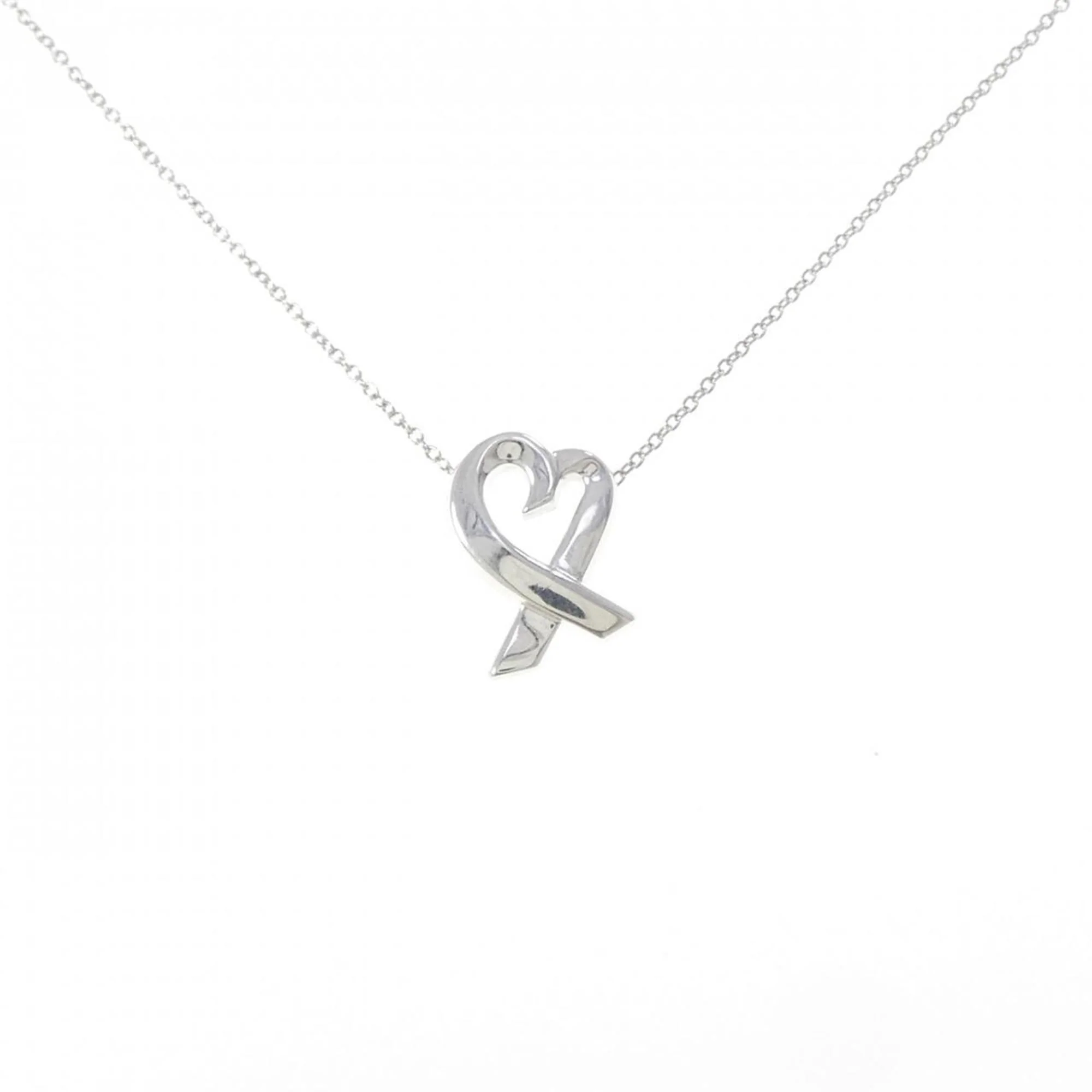 Loving Heart Pendant Necklace Sterling Silver Small