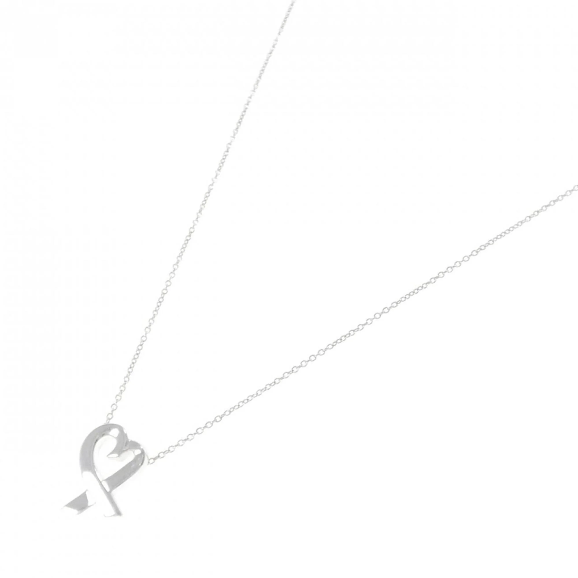 Loving Heart Pendant Necklace Sterling Silver Small - Image 2