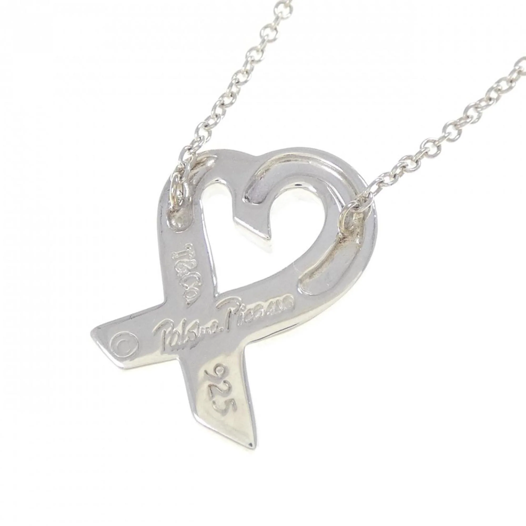 Loving Heart Pendant Necklace Sterling Silver Small - Image 4