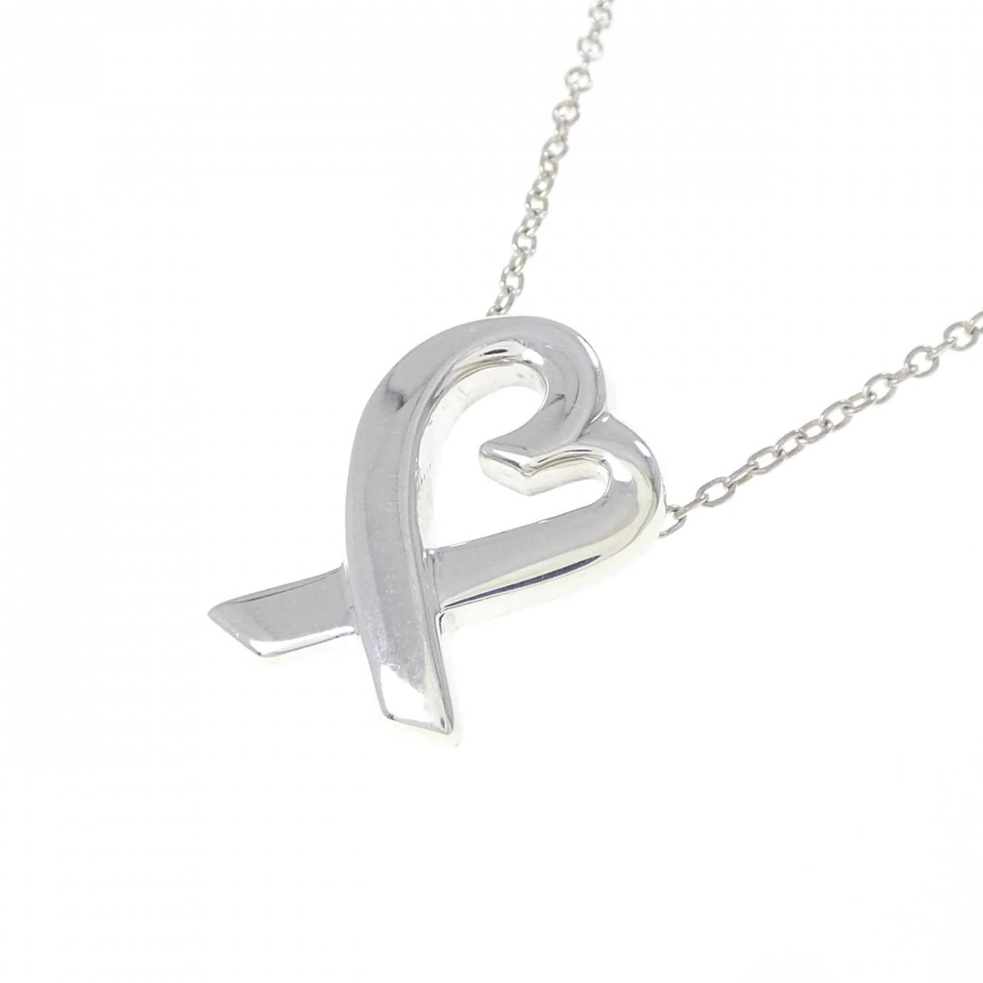 Loving Heart Pendant Necklace Sterling Silver Small - Image 3