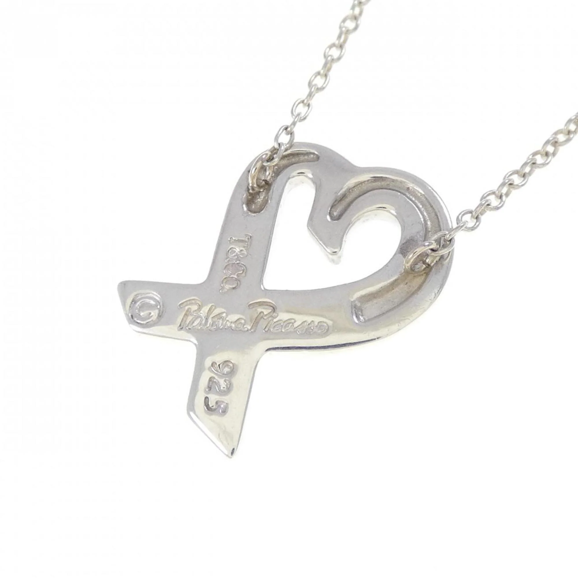 Loving Heart Pendant Necklace Sterling Silver Small - Image 4