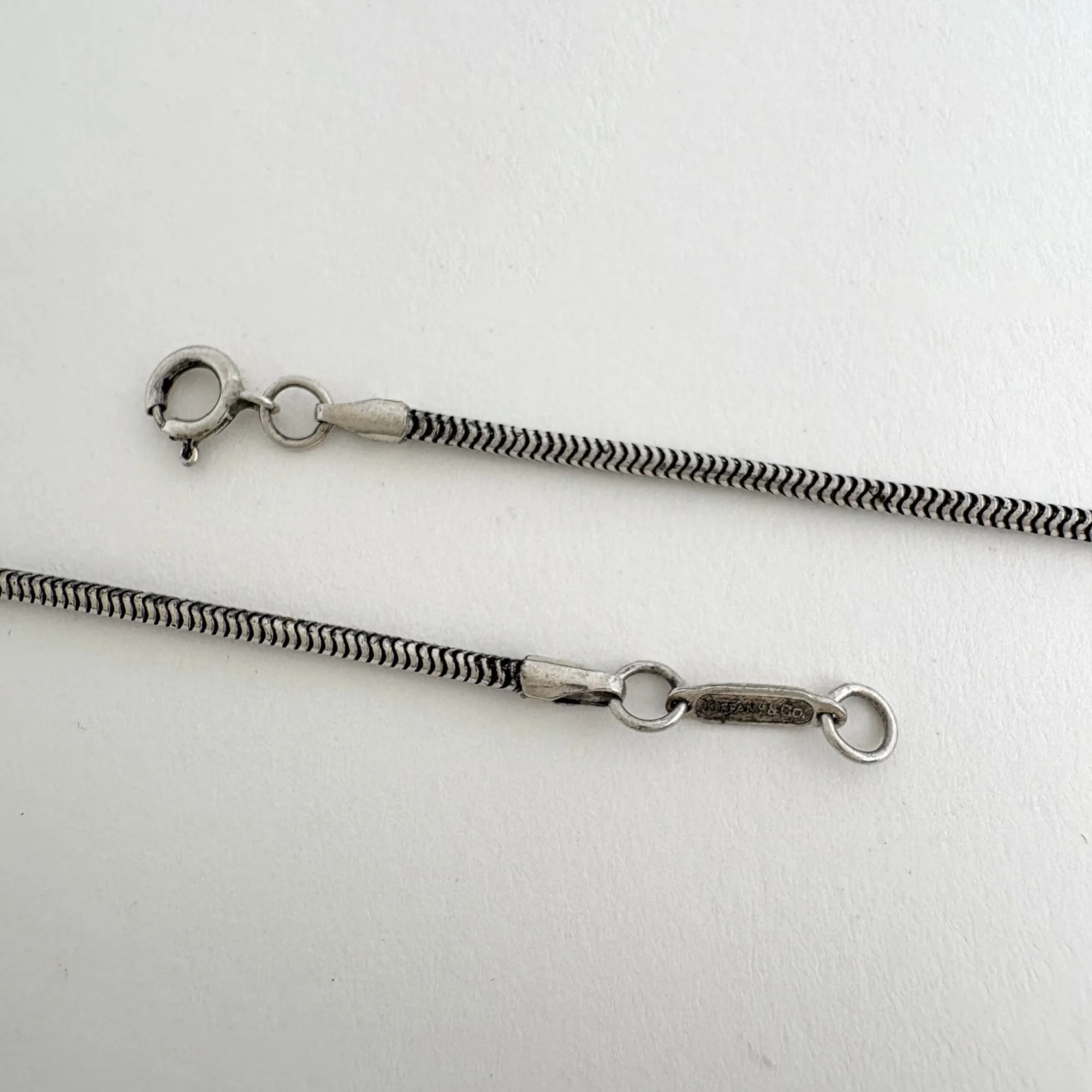 Narrow Bar Pendant Necklace Sterling Silver - Image 4