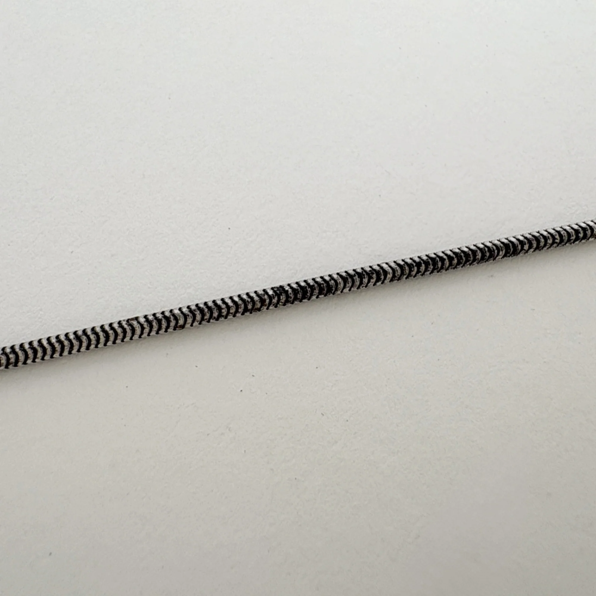 Narrow Bar Pendant Necklace Sterling Silver - Image 5