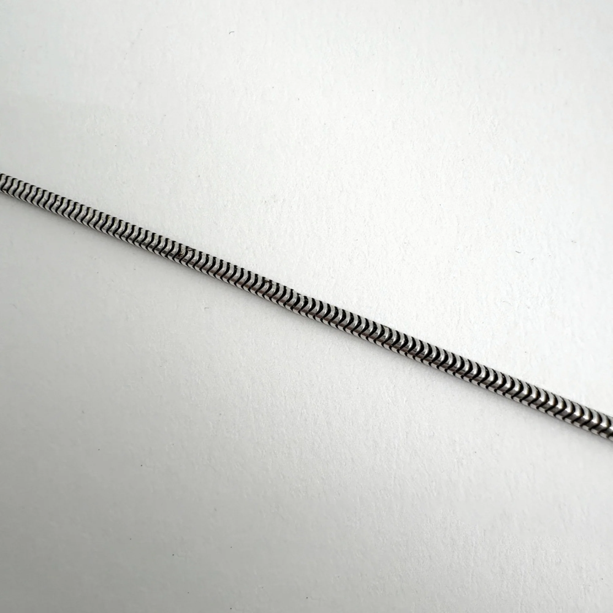 Narrow Bar Pendant Necklace Sterling Silver - Image 6
