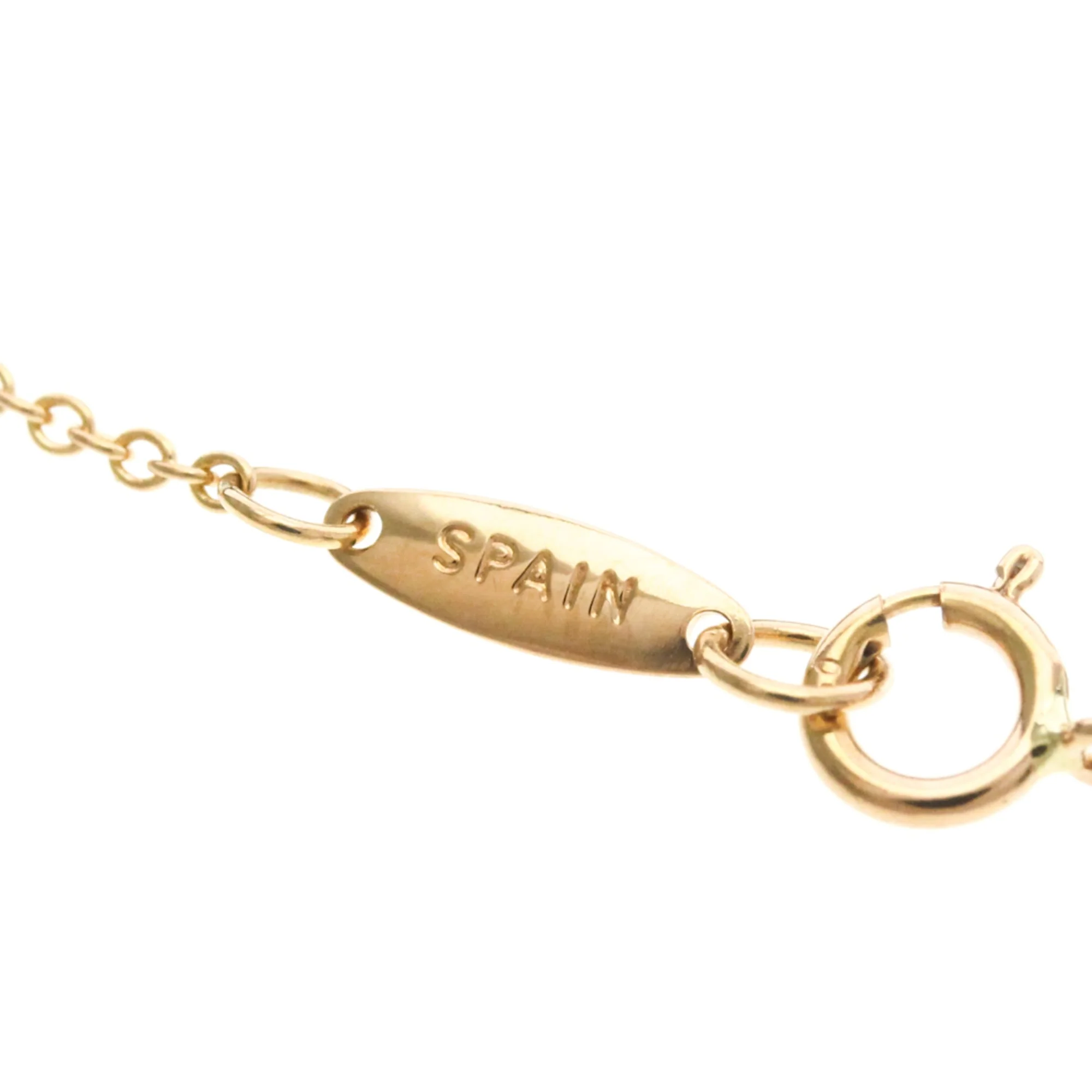 Open Heart Pendant Necklace 18K Rose Gold 15.8mm - Image 9