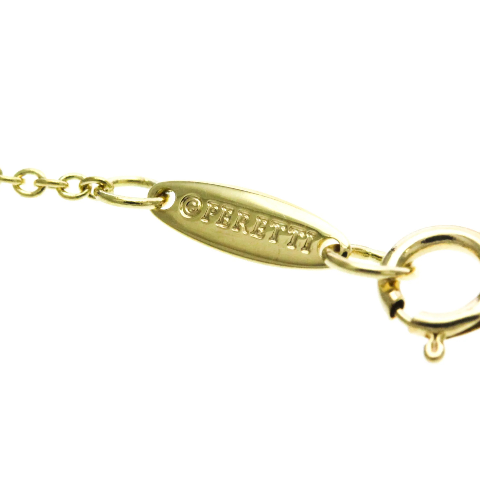 Open Heart Pendant Necklace 18K Yellow Gold 10mm - Image 9