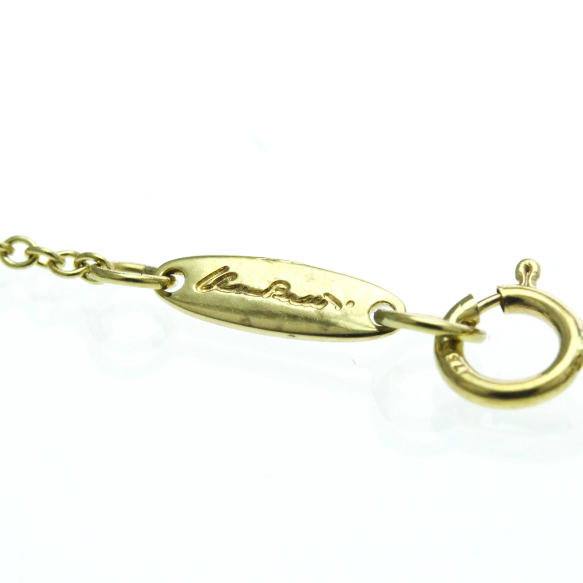 Open Heart Pendant Necklace 18K Yellow Gold 14mm - Image 9