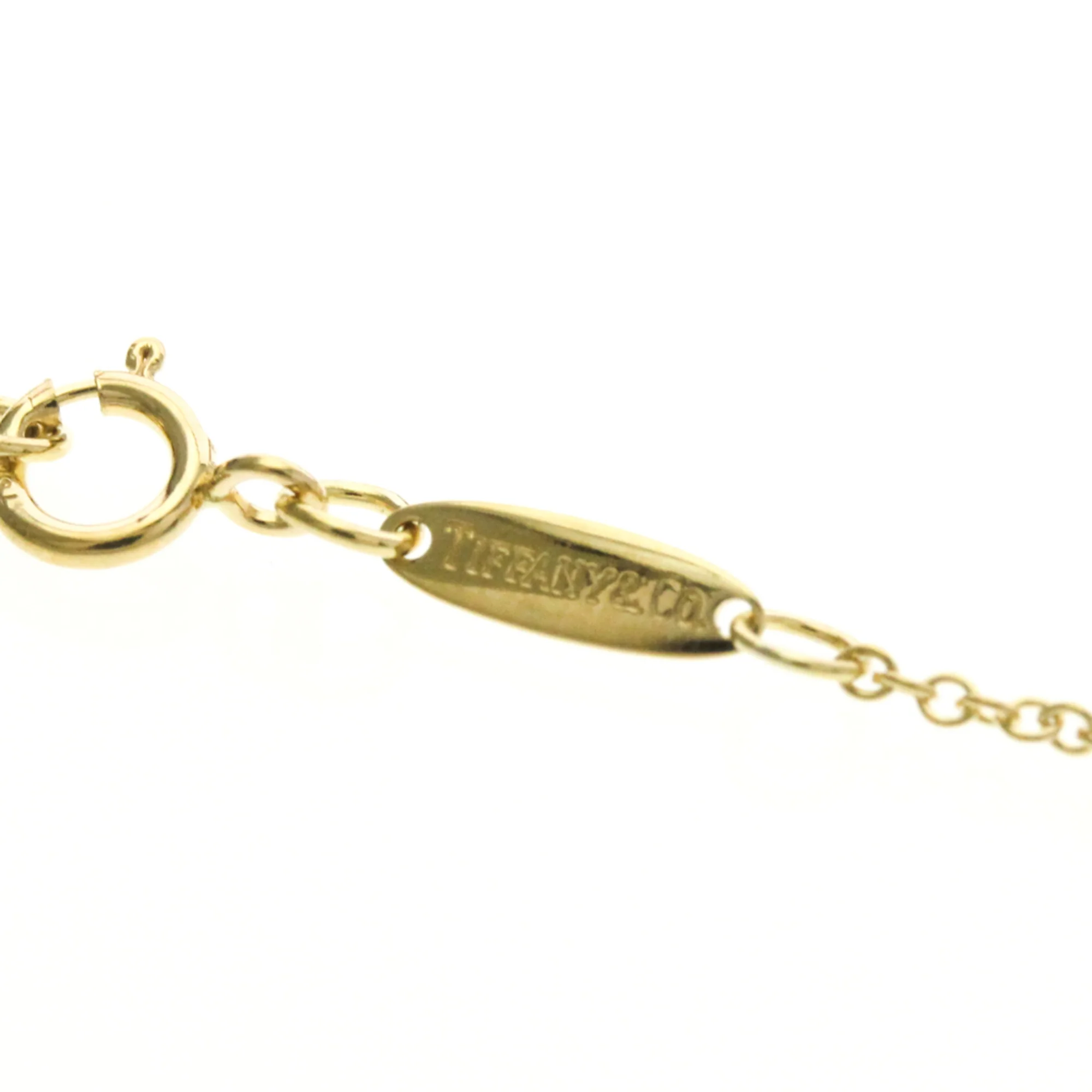Open Heart Pendant Necklace 18K Yellow Gold 16mm - Image 8