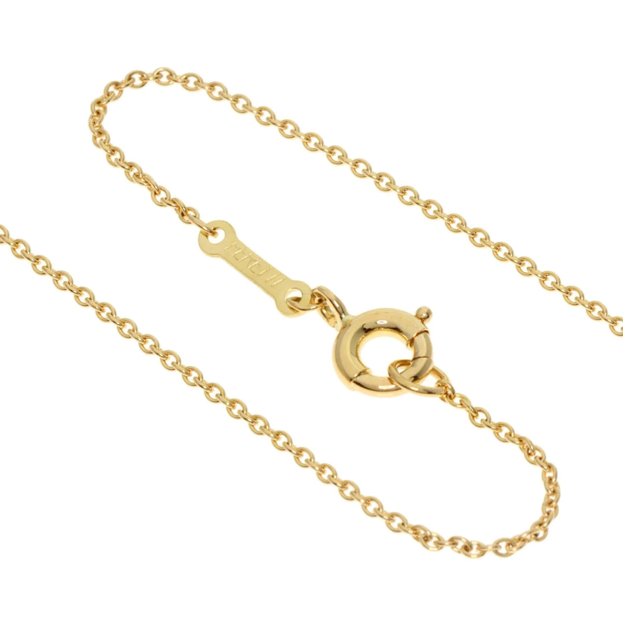 Open Heart Pendant Necklace 18K Yellow Gold 17.4mm - Image 3