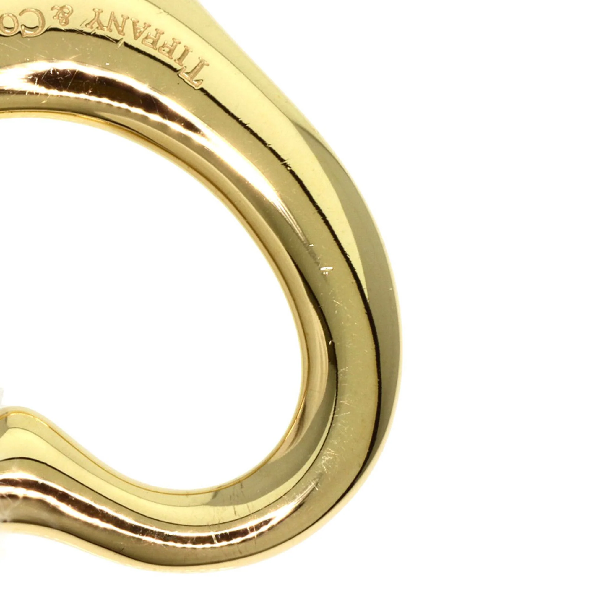 Open Heart Pendant Necklace 18K Yellow Gold 19.6mm - Image 5