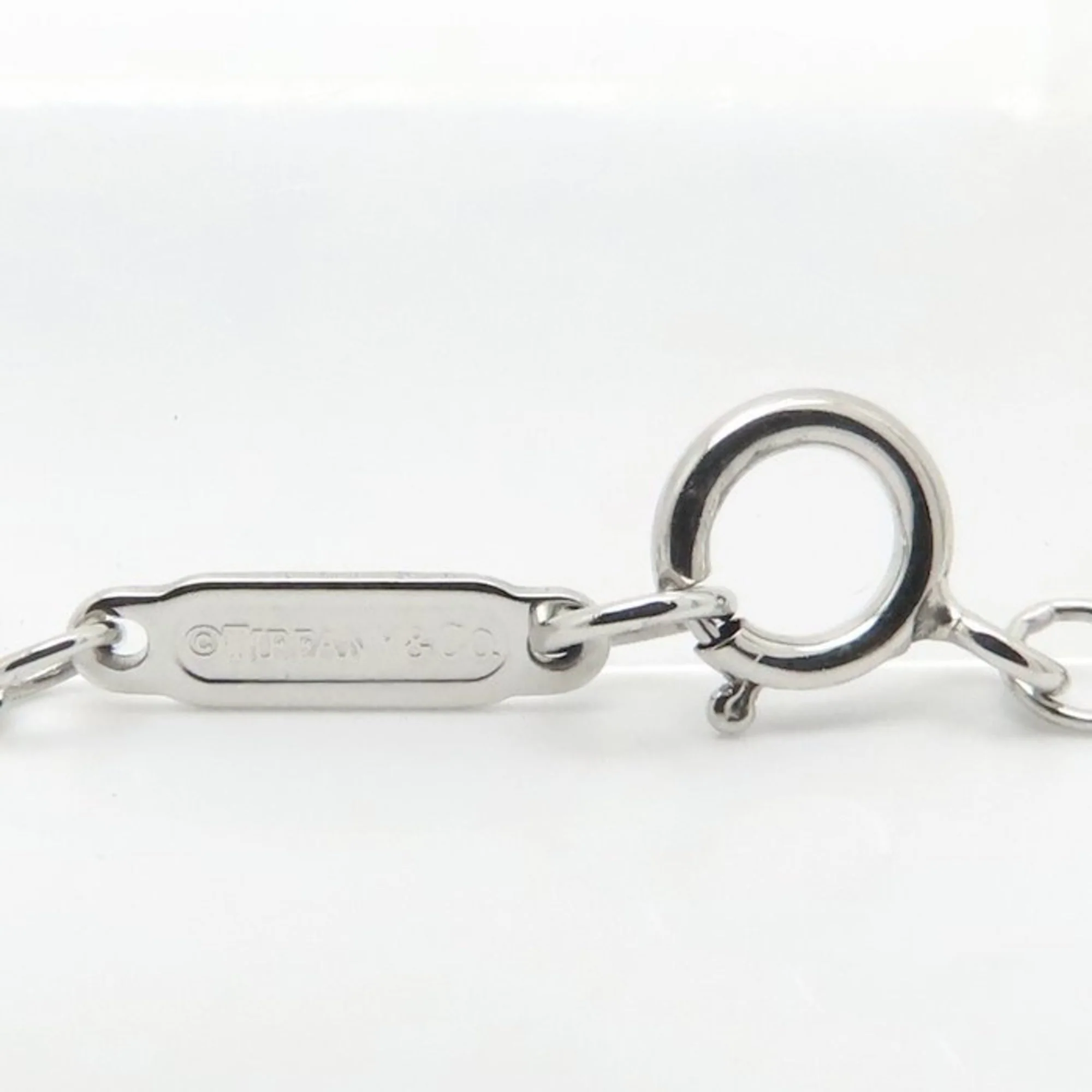 Open Heart Pendant Necklace Platinum 19.2mm - Image 7