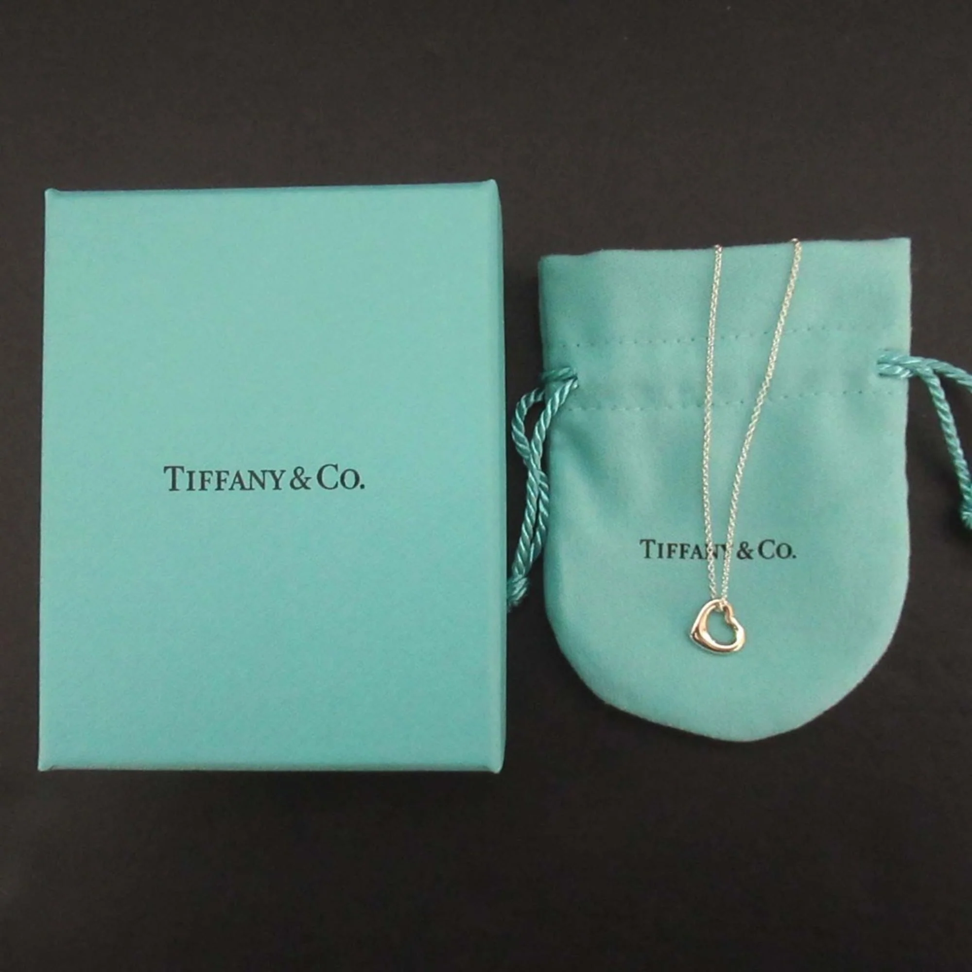 Open Heart Pendant Necklace Sterling Silver 10mm - Image 6