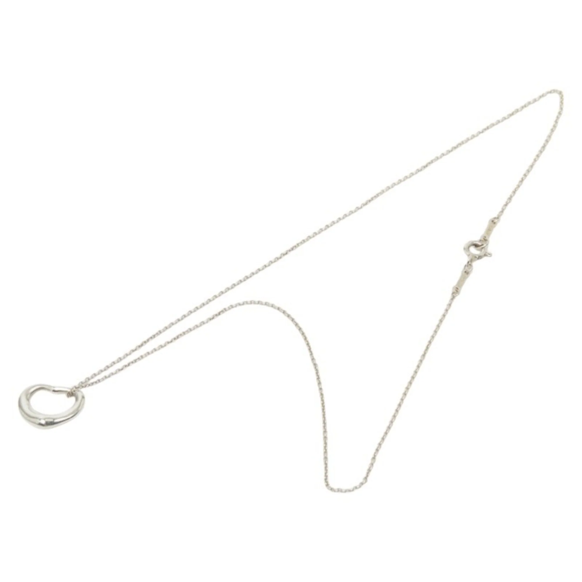 Open Heart Pendant Necklace Sterling Silver 15.3mm - Image 4