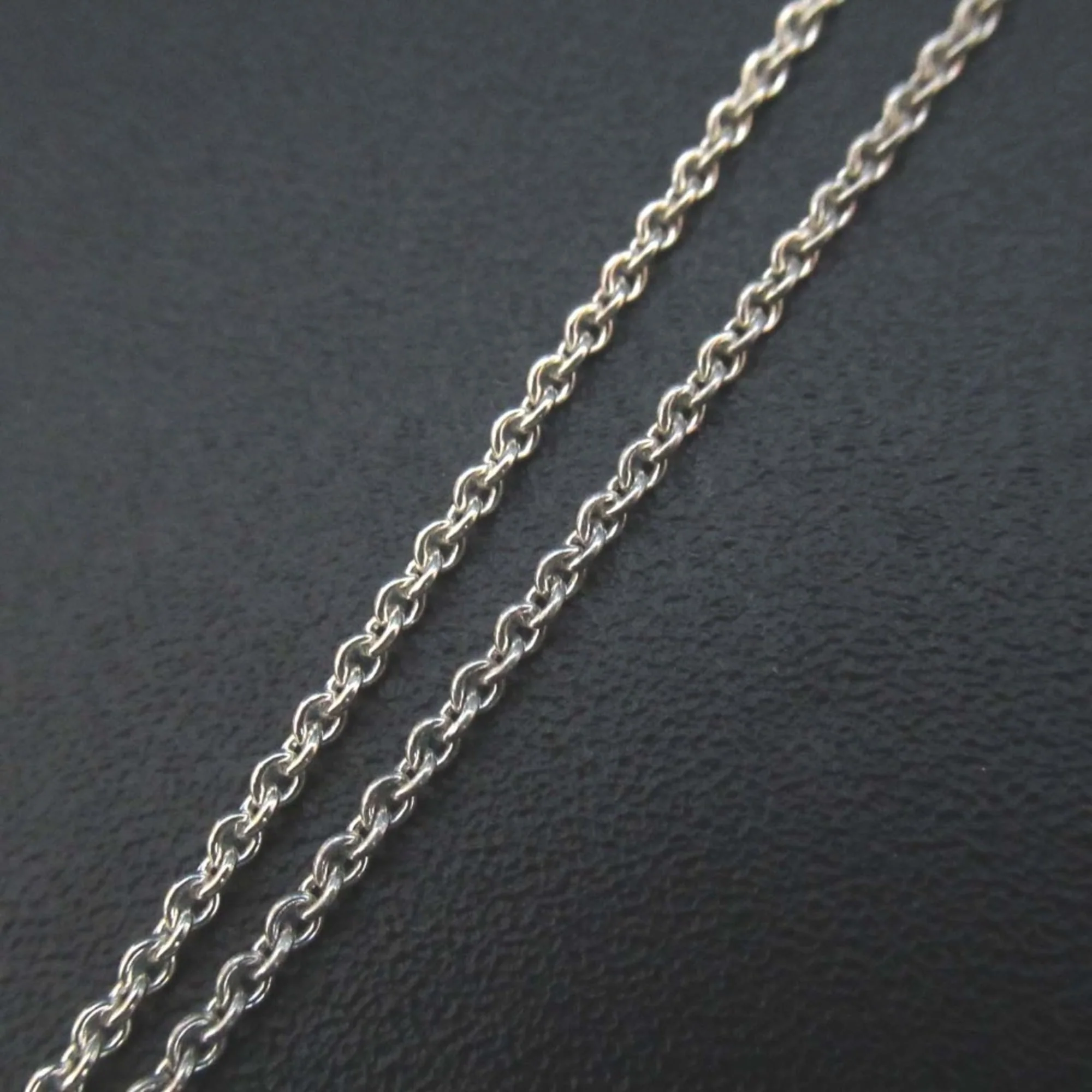 Open Heart Pendant Necklace Sterling Silver 20mm - Image 3
