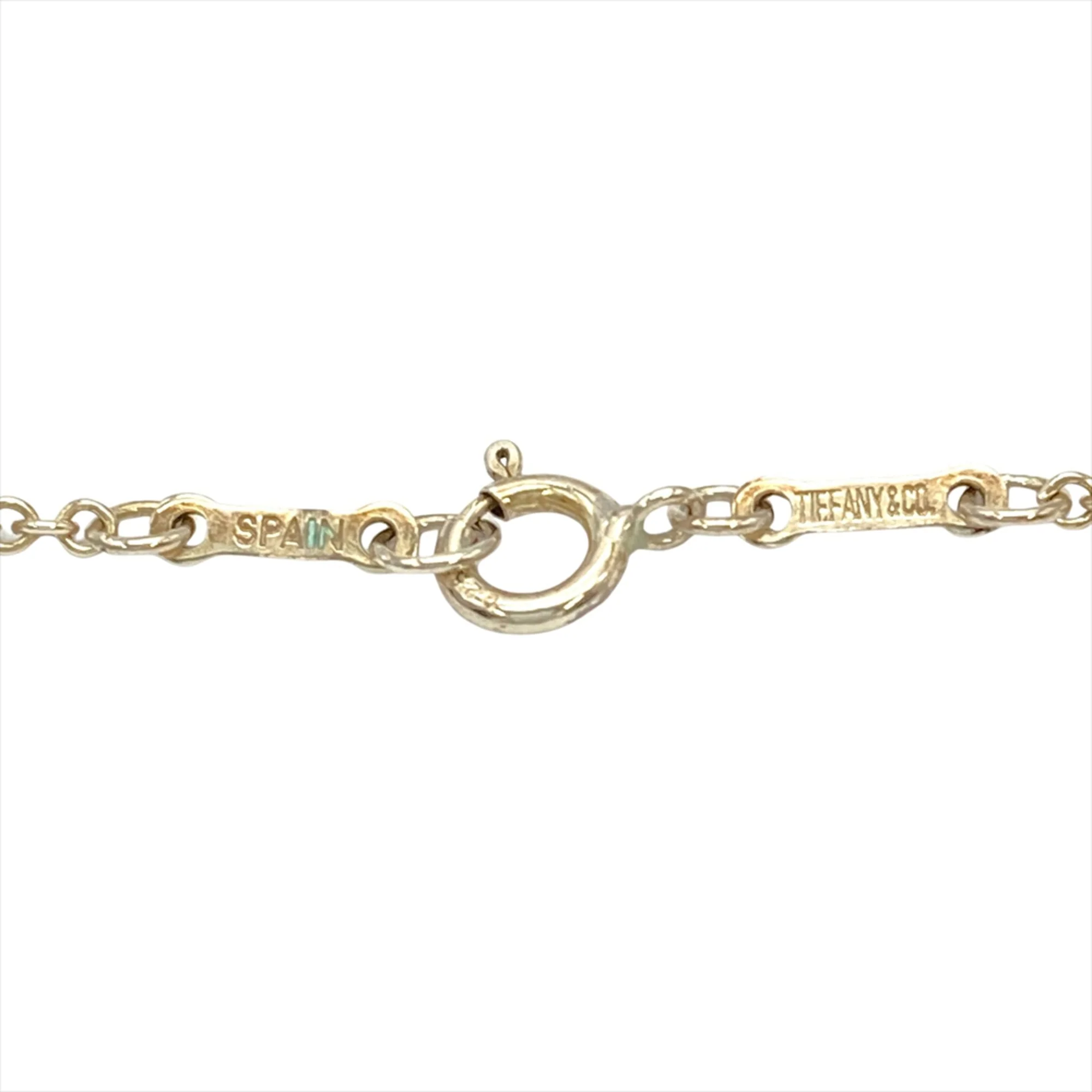 Open Heart Pendant Necklace Sterling Silver 20mm - Image 4