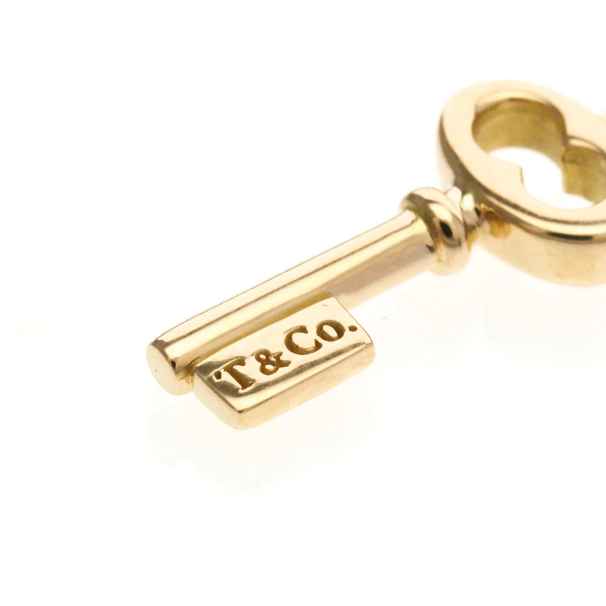 Oval Key Pendant Necklace 18K Rose Gold - Image 7