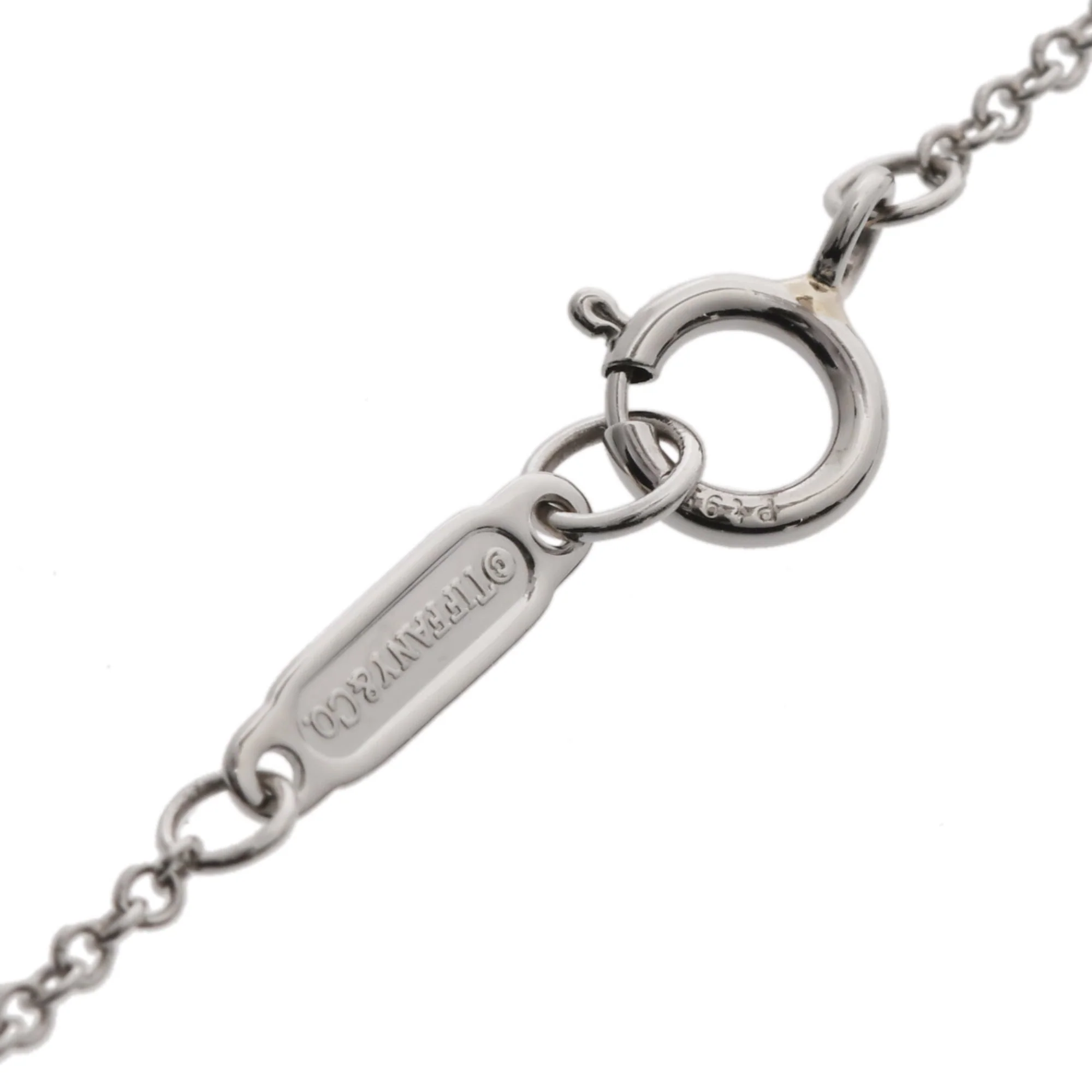 Paper Flower Pendant Necklace Platinum with Diamond - Image 5