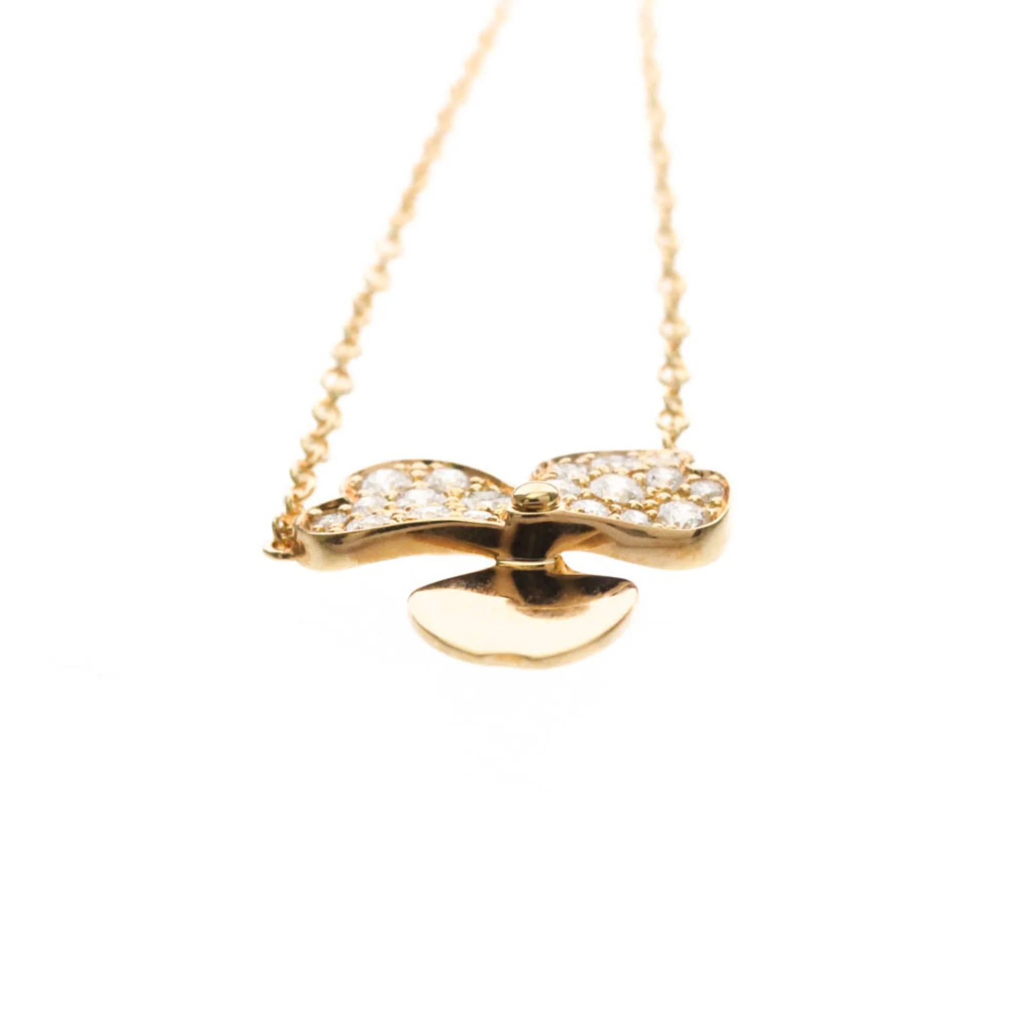 Pendant Necklace 18K Rose Gold with Diamond - Image 4